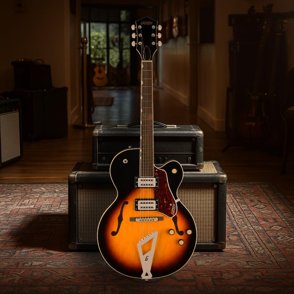 Gretsch G2420 Streamliner Hollow Body Electric Guitar - Aged Brooklyn Burst w/ Strap