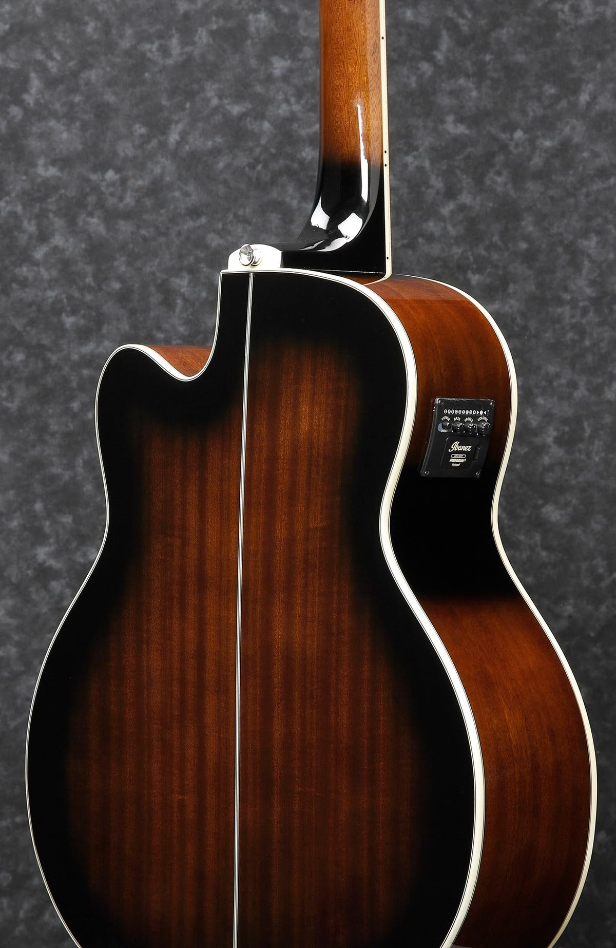 Ibanez AEB10E Acoustic-Electric Bass Guitar - Dark Violin Sunburst w/ Gig Bag