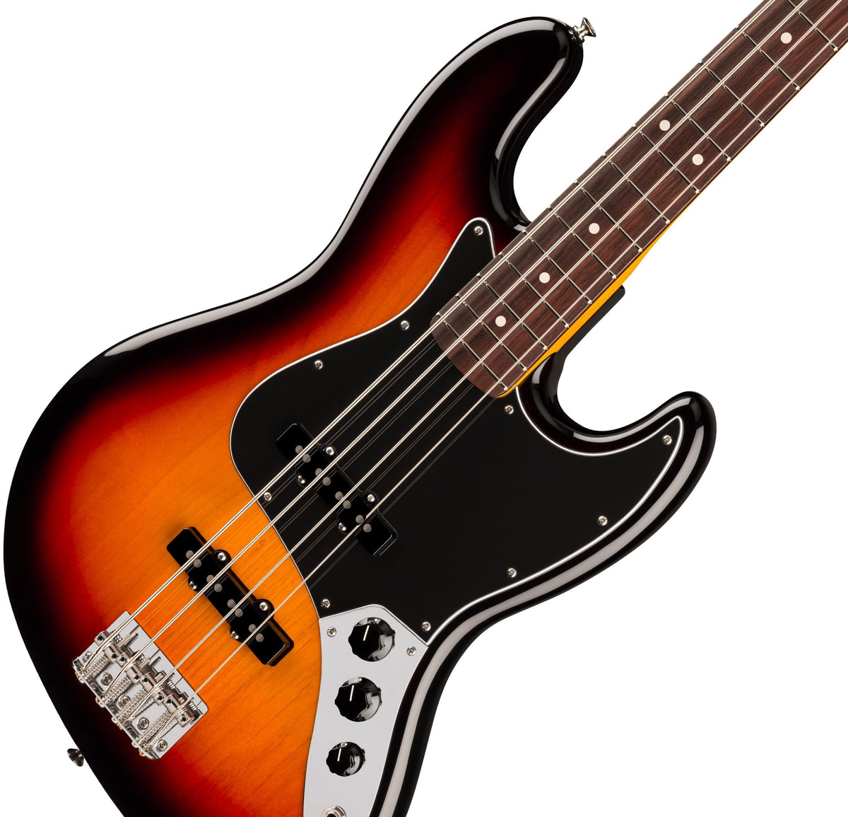 Fender American Professional Classic Jazz Bass - 3-Color Sunburst w/ Cleaning Kit