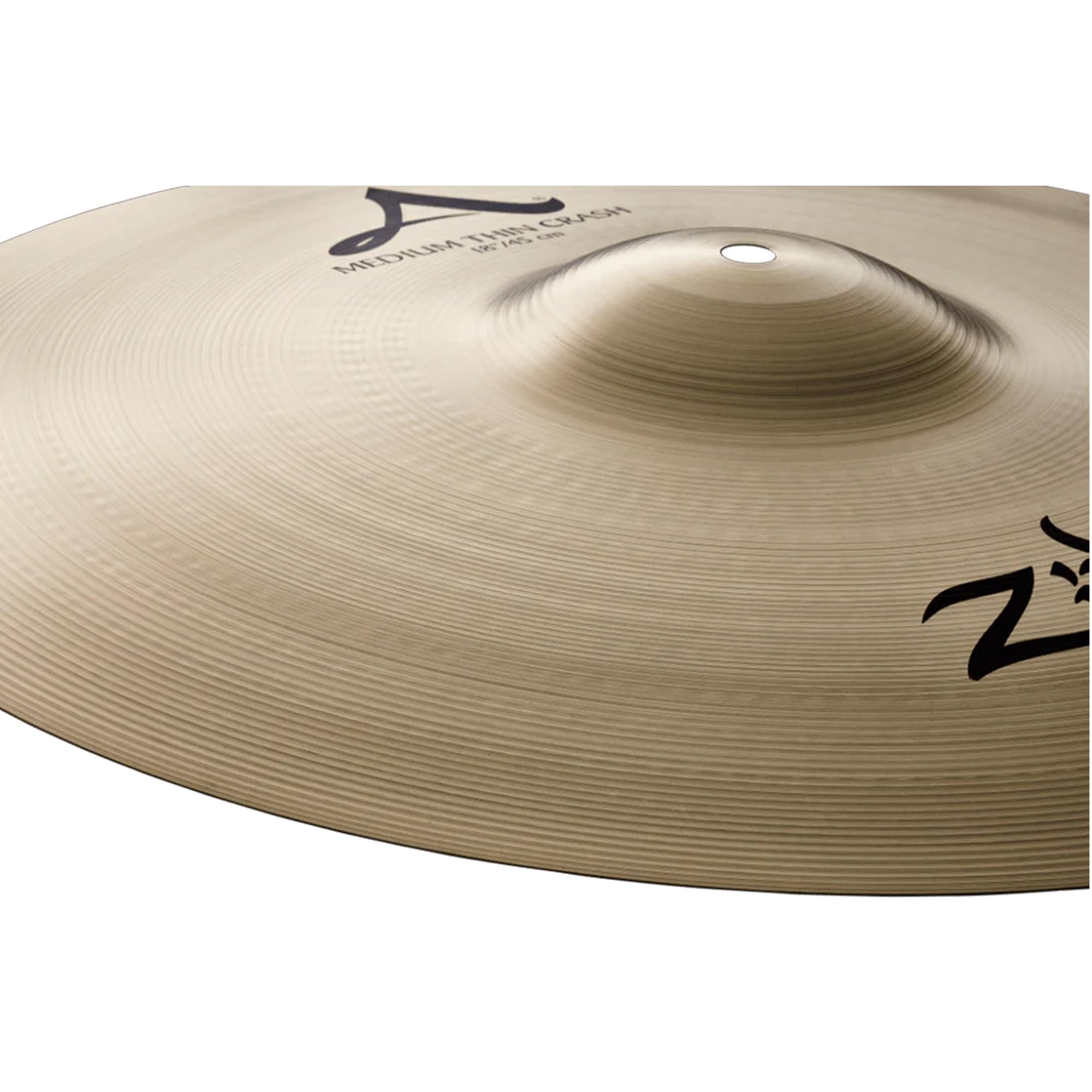 Zildjian A0232 18" A Medium Thin Crash Cymbal w/ Drumstick Bag