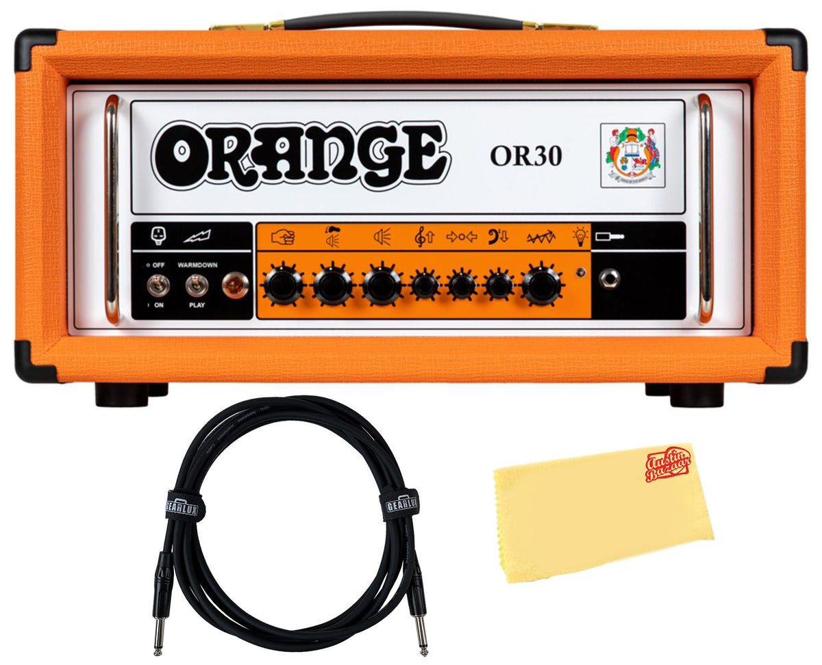 Orange OR30 Guitar Amplifier Head w/ Instrument Cable