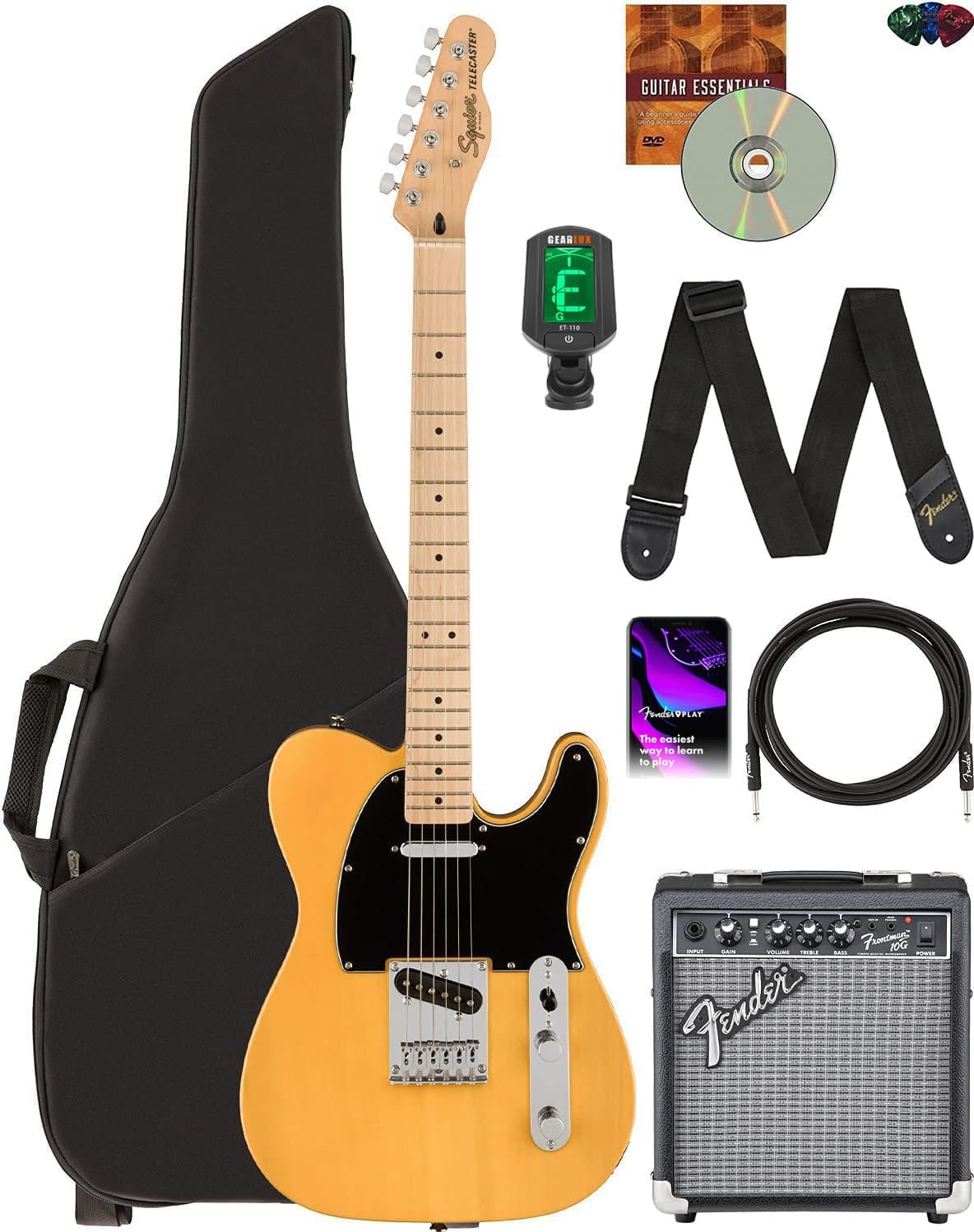 Fender Squier Affinity Telecaster - Butterscotch Blonde w/ Frontman 10G Amplifier