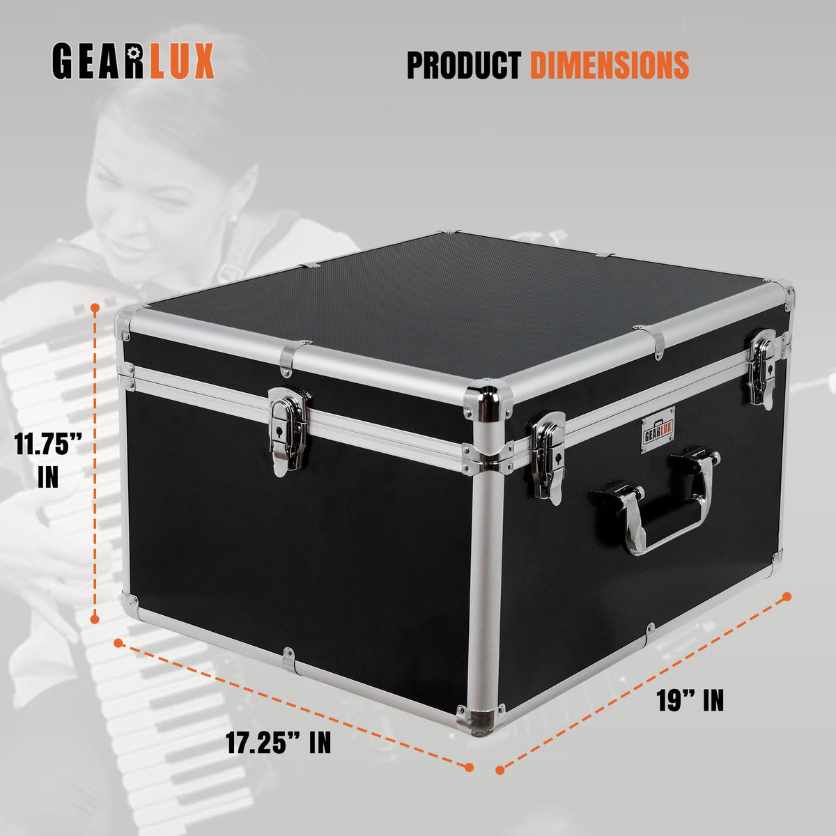 Gearlux Accordion ABS Case