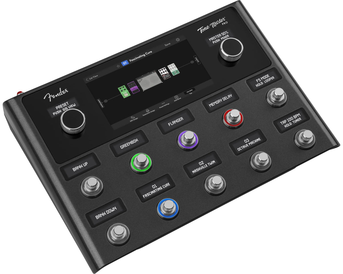 Fender Tone Master Pro Multi-Effect Guitar Processor w/ Instrument Cable