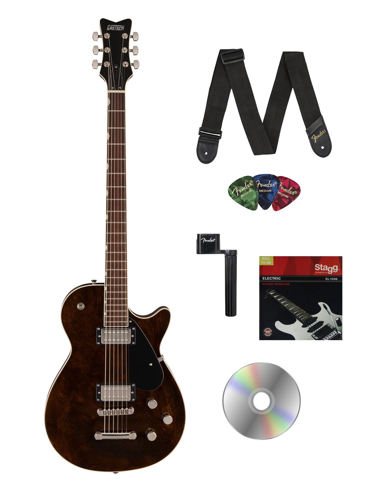 Gretsch Electromatic Jet Baritone Electric Guitar - Imperial Stain w/ Strap