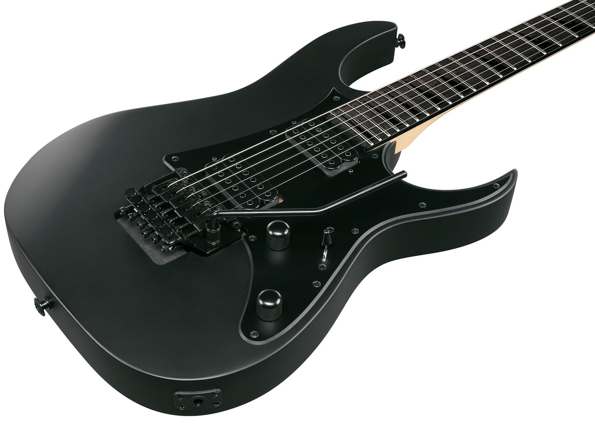 Ibanez GRGR330EX RG Gio Electric Guitar - Black Flat w/ Amplifier