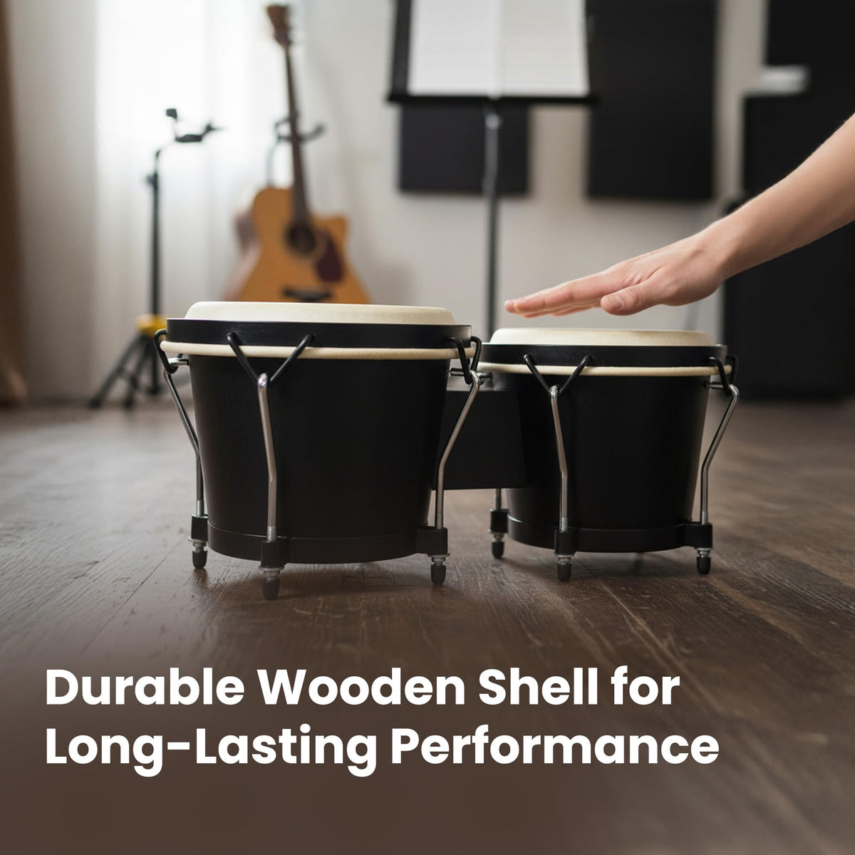 Gearlux Tunable Bongos - Black