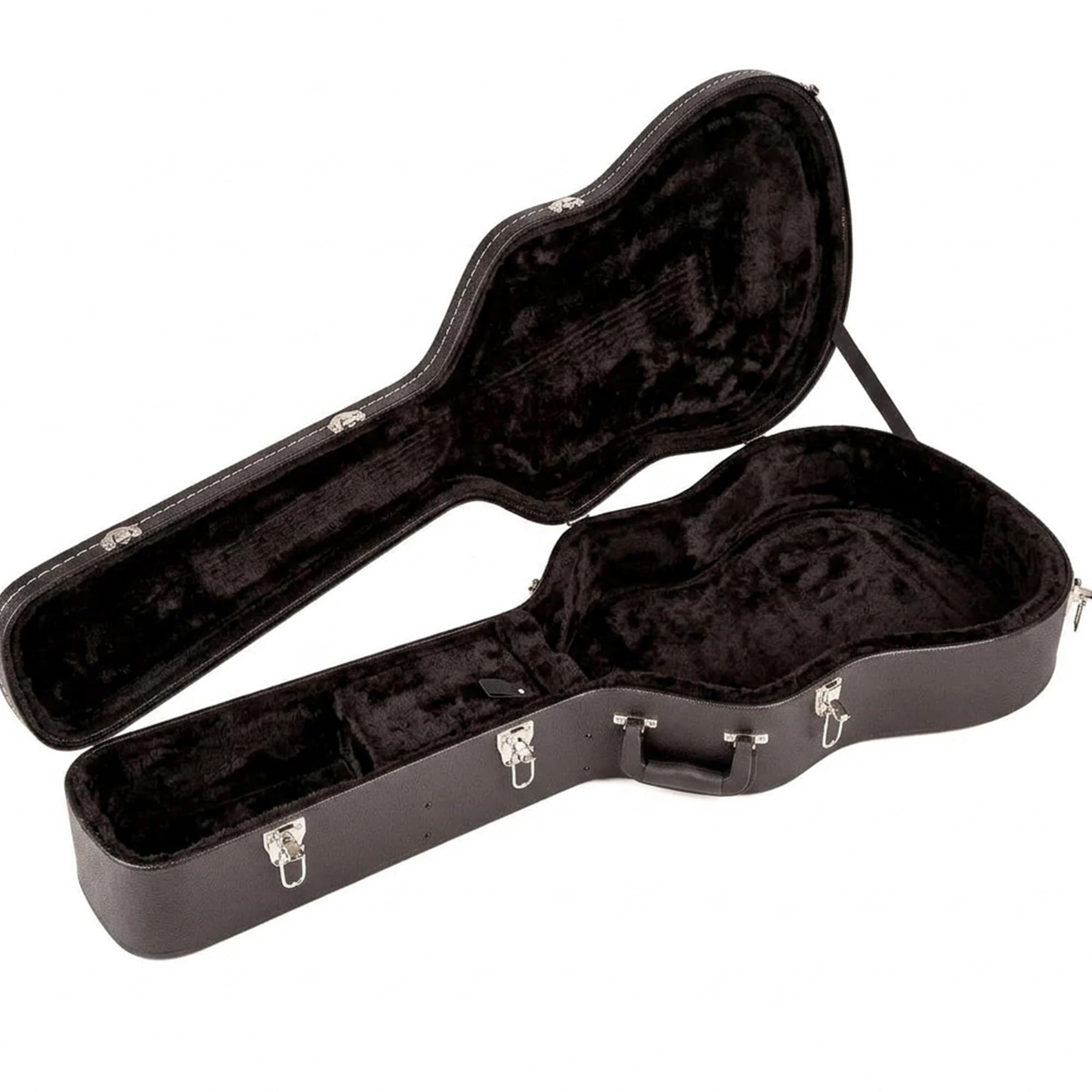Fender Flat-Top Dreadnought Acoustic Guitar Hardshell Case with Plush Interior and Carry Handle
