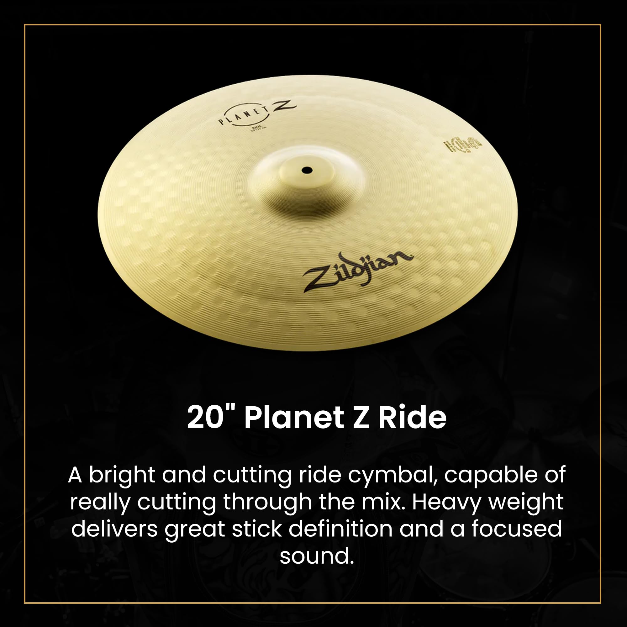 Zildjian ZP4PK Planet Z Complete 14/16/20-Inch Cymbal Pack w/ Cymbal Bag