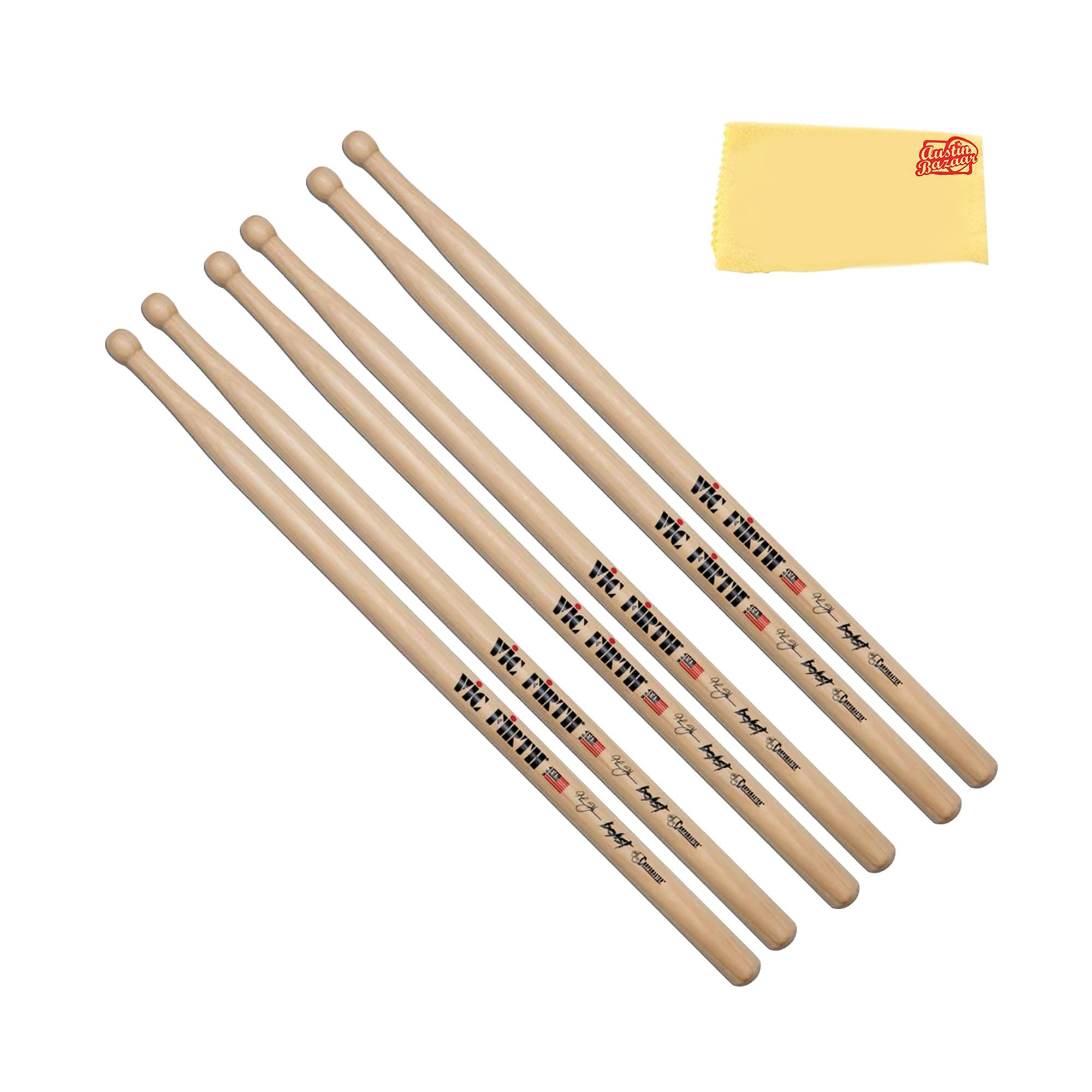 Vic Firth STH4 Corpsmaster Signature Snare Thom Hannum Beast Drumsticks - 3 Pack