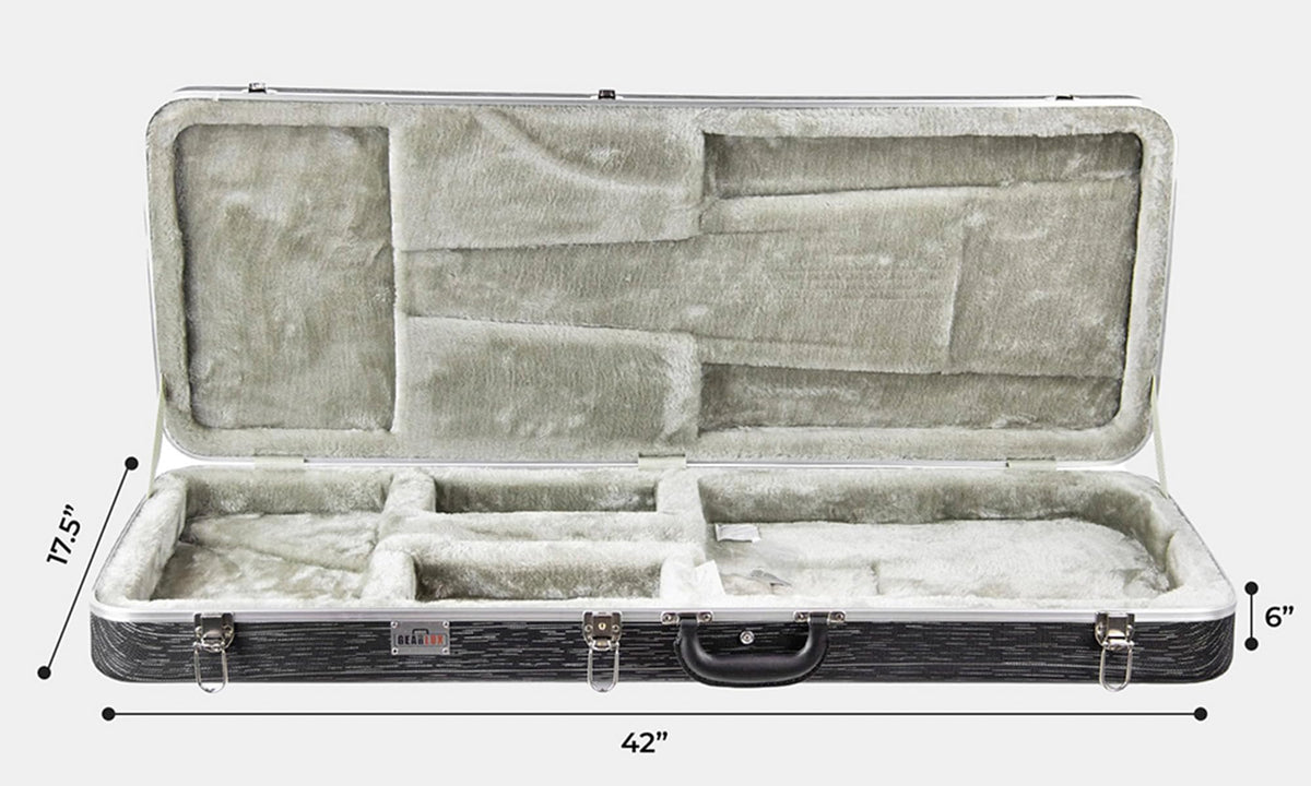 Gearlux Deluxe ABS Molded Electric Guitar Hard Case for Stratocaster or Telecaster