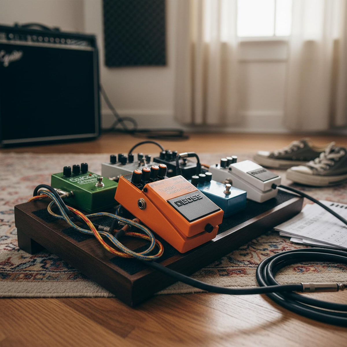 Boss DS-2 Turbo Distortion w/ Cables