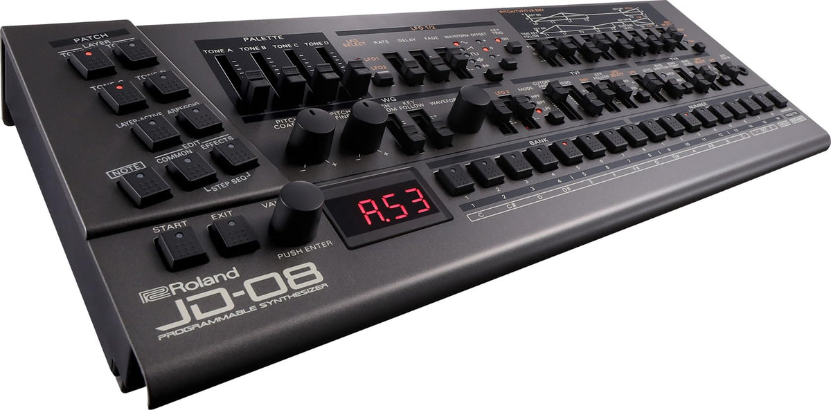 Roland JD-08 Sound Module Programmable Synthesizer w/ MIDI Cable