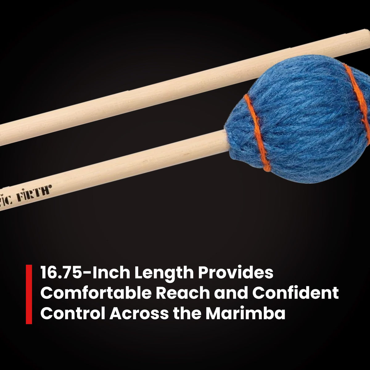 Vic Firth M260 Corpsmaster Ian Grom Keyboard Mallets - Soft, Marimba