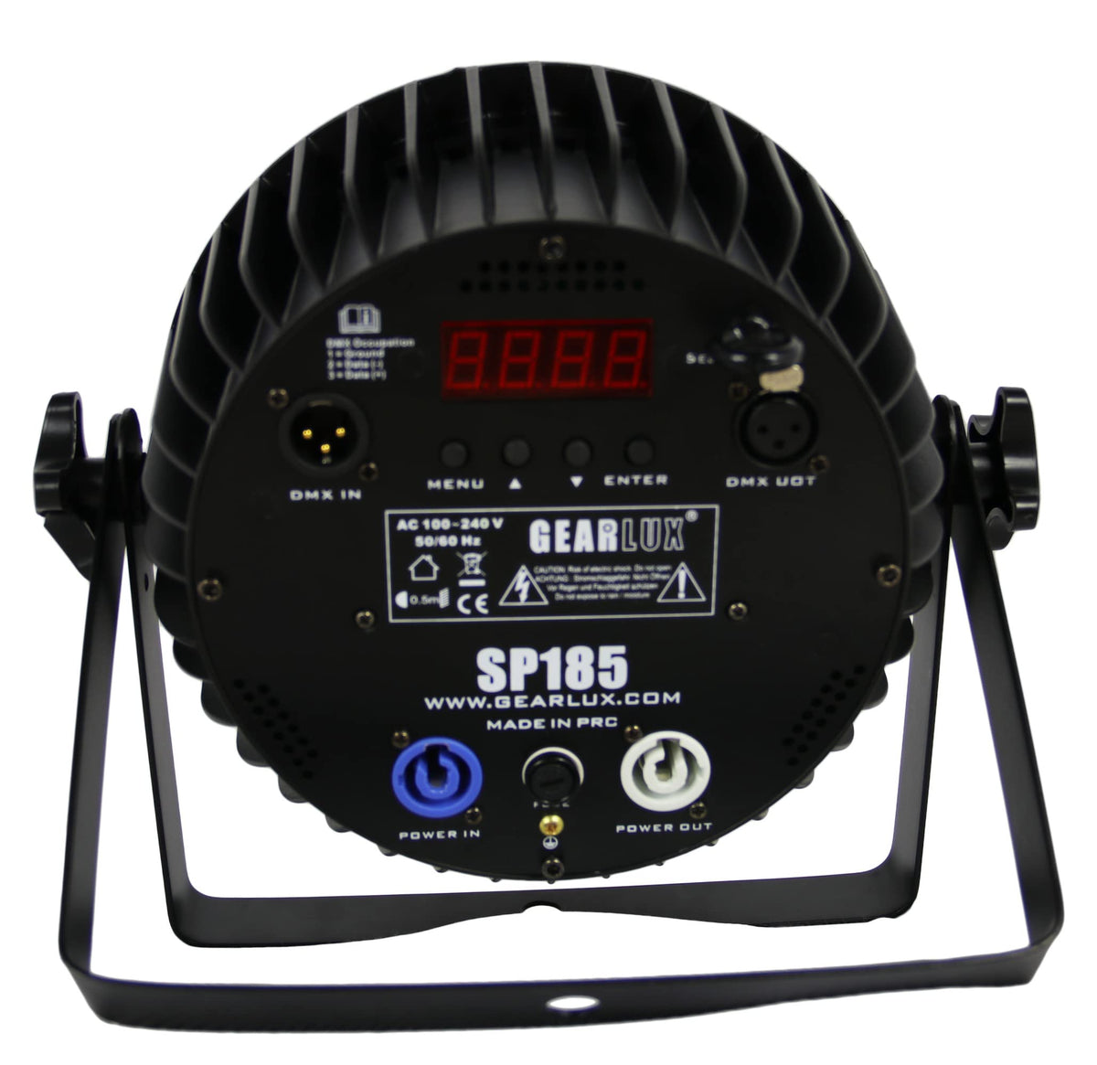 Gearlux SP185 18-LED 12-Watt RGBW+UV Five-in-One LED PAR Stage Light
