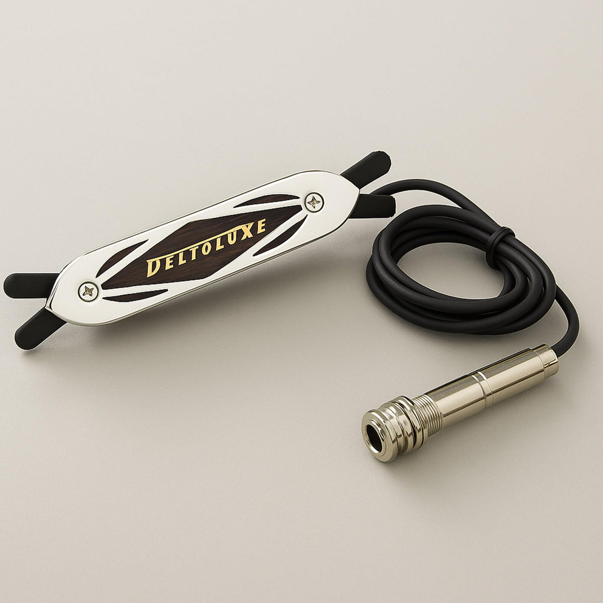 Gretsch Deltoluxe Acoustic Soundhole Pickup - Chrome w/ Picks