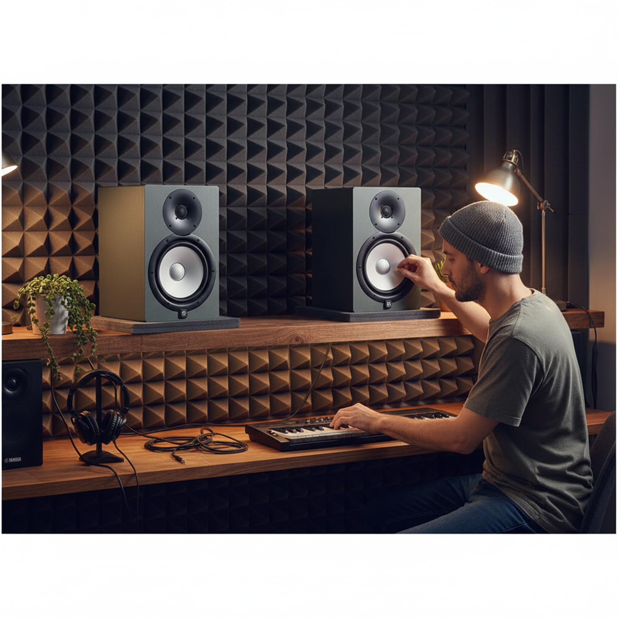 Yamaha HS8 Studio Monitor Powered Speaker Pair - Slate Grey