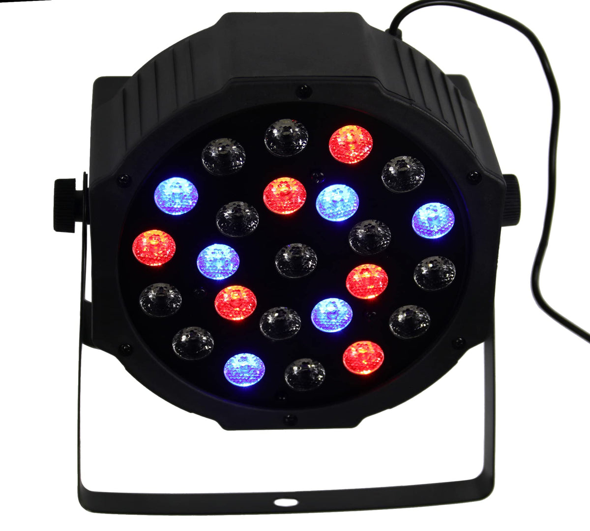 Gearlux 24PCS 1-Watt RGBW LED 8 Channel, Battery LED Stage Par Light