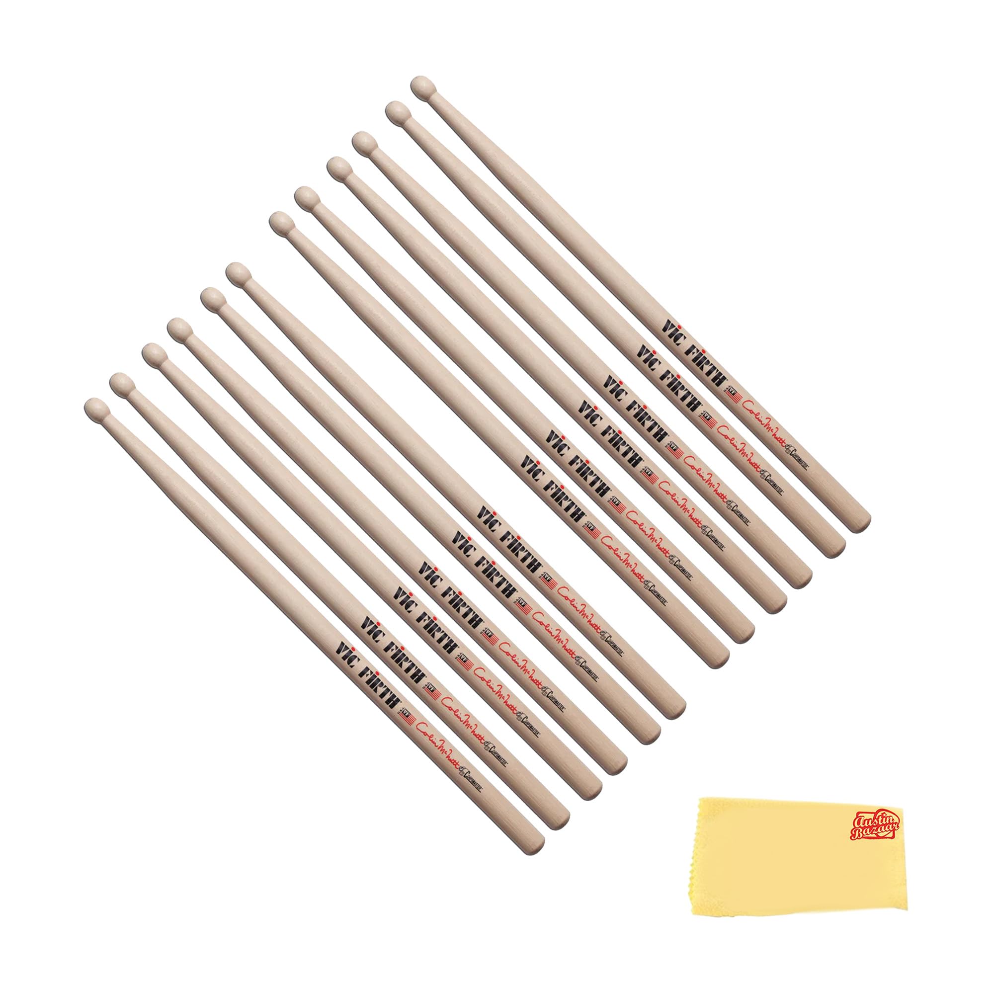 Vic Firth SCM Corpsmaster Signature Snare Colin McNutt Drumsticks - 6 Pack