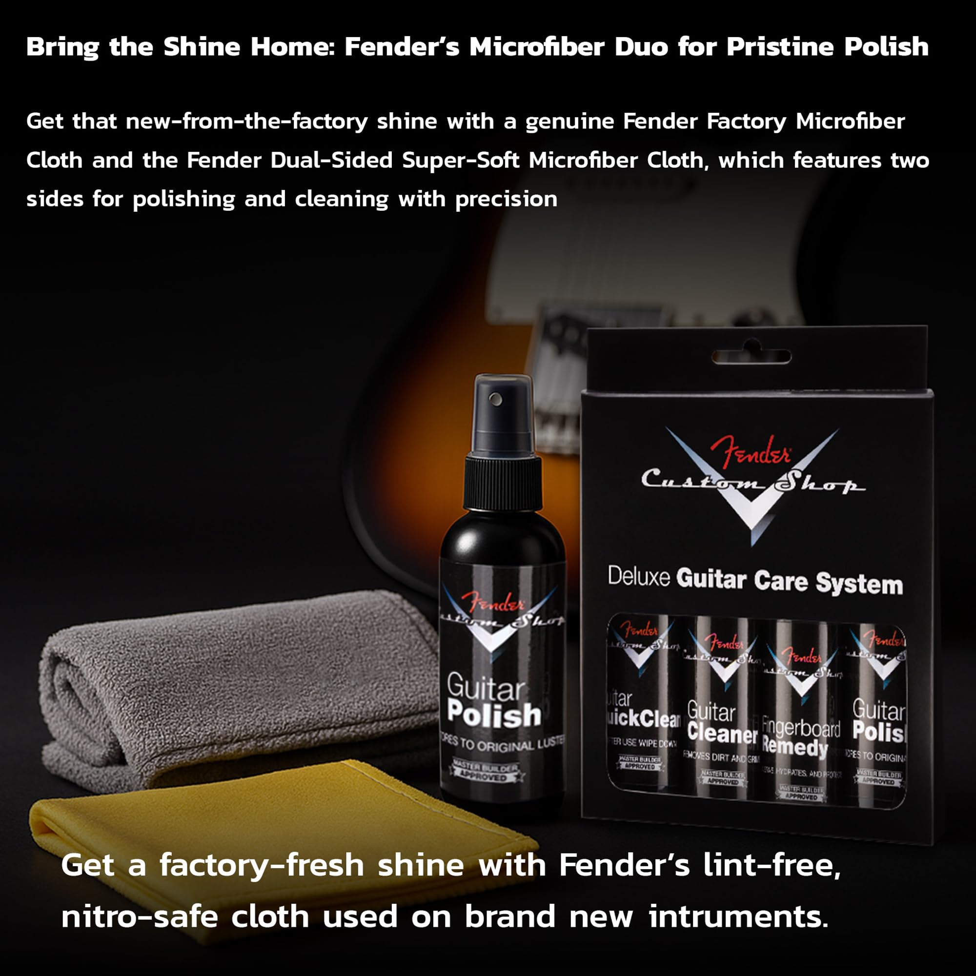 Fender Guitar Super Care Kit w/ Microfiber Cloths