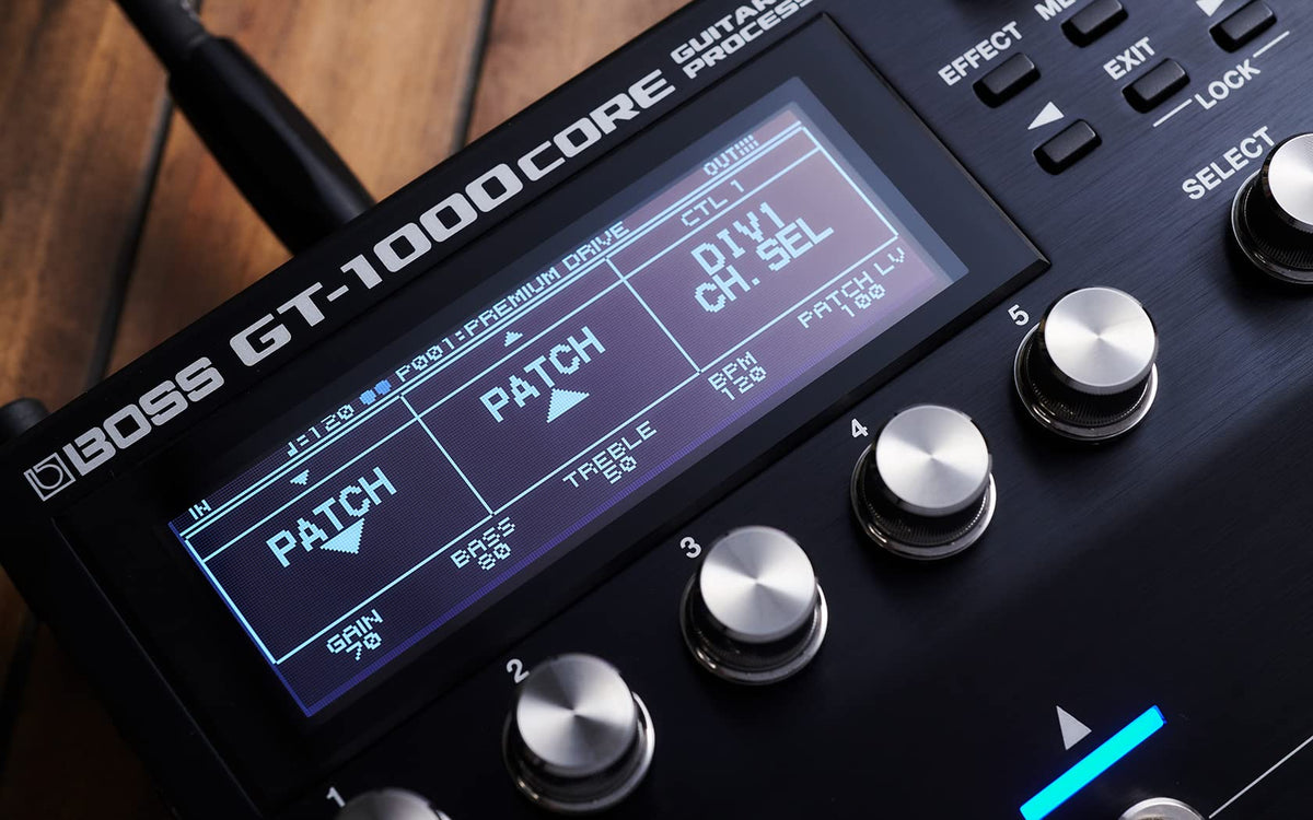 Boss GT-1000CORE Guitar Effects Processor w/ Instrument Cable