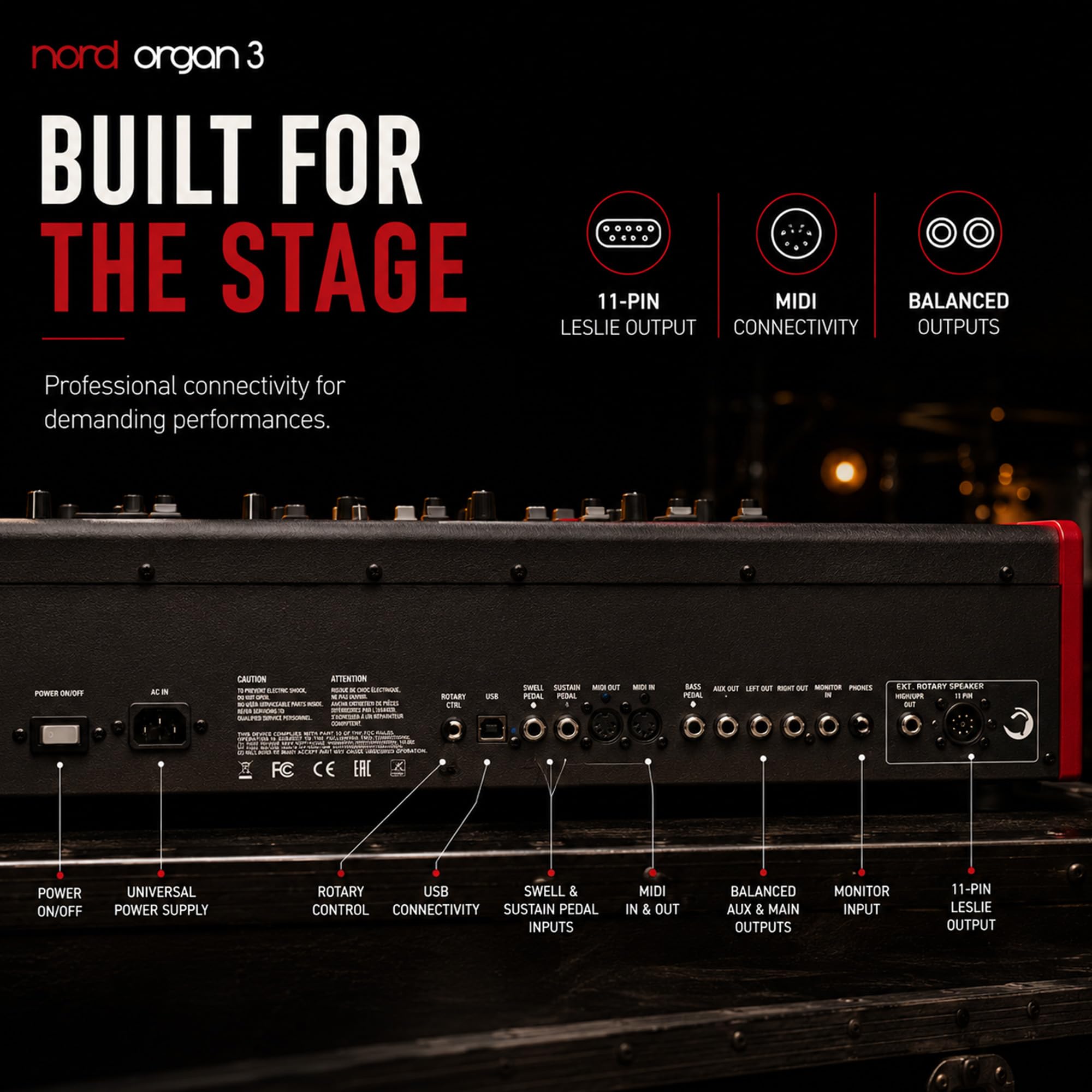 Nord Organ 3 Dual 61-Key Combo Organ w/ Stand