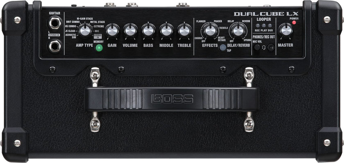 Boss Dual Cube LX Portable Electric Guitar Combo Amplifier w/ Instrument Cable