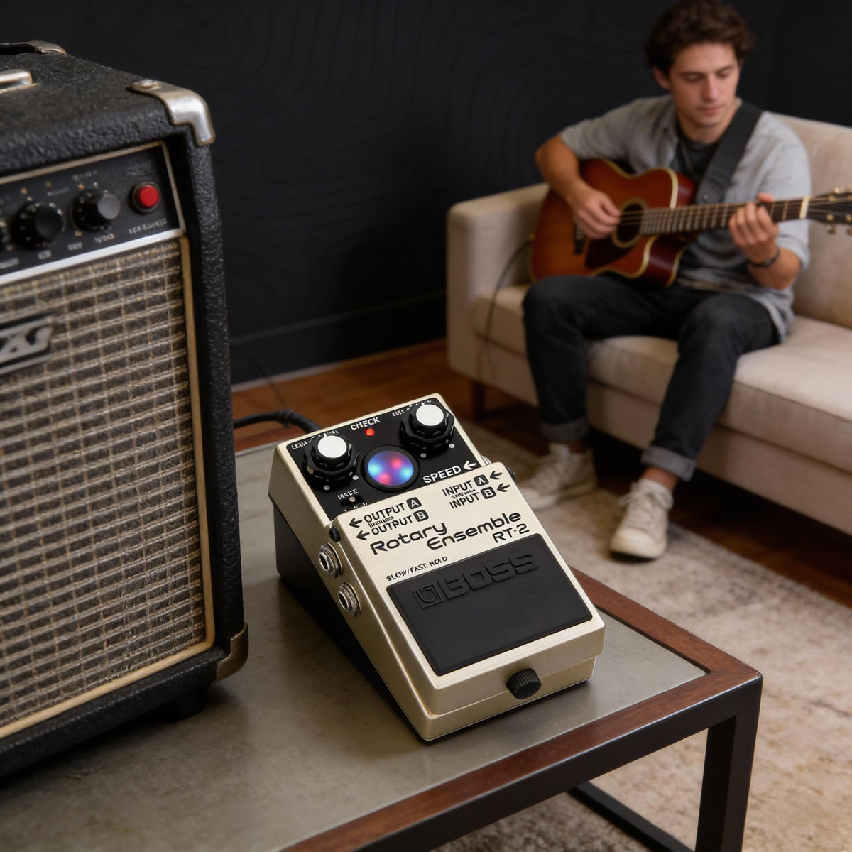 Boss RT-2 Rotary Ensemble w/ Power Supply