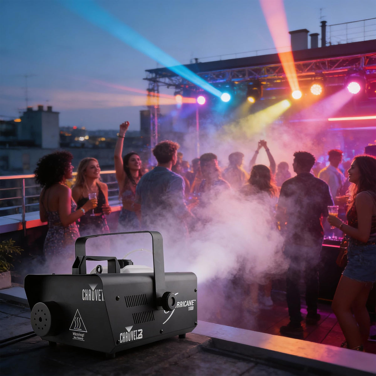 Chauvet Hurricane 1600 Fog Machine w/ DMX Cables