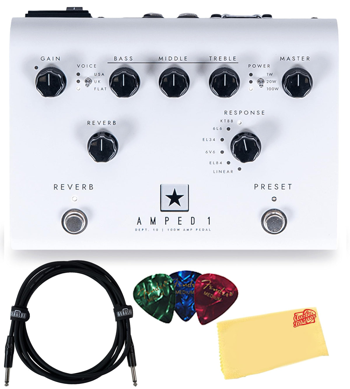 Blackstar Dept 10 Amped 1 Guitar Amplifier Pedal w/ Instrument Cable