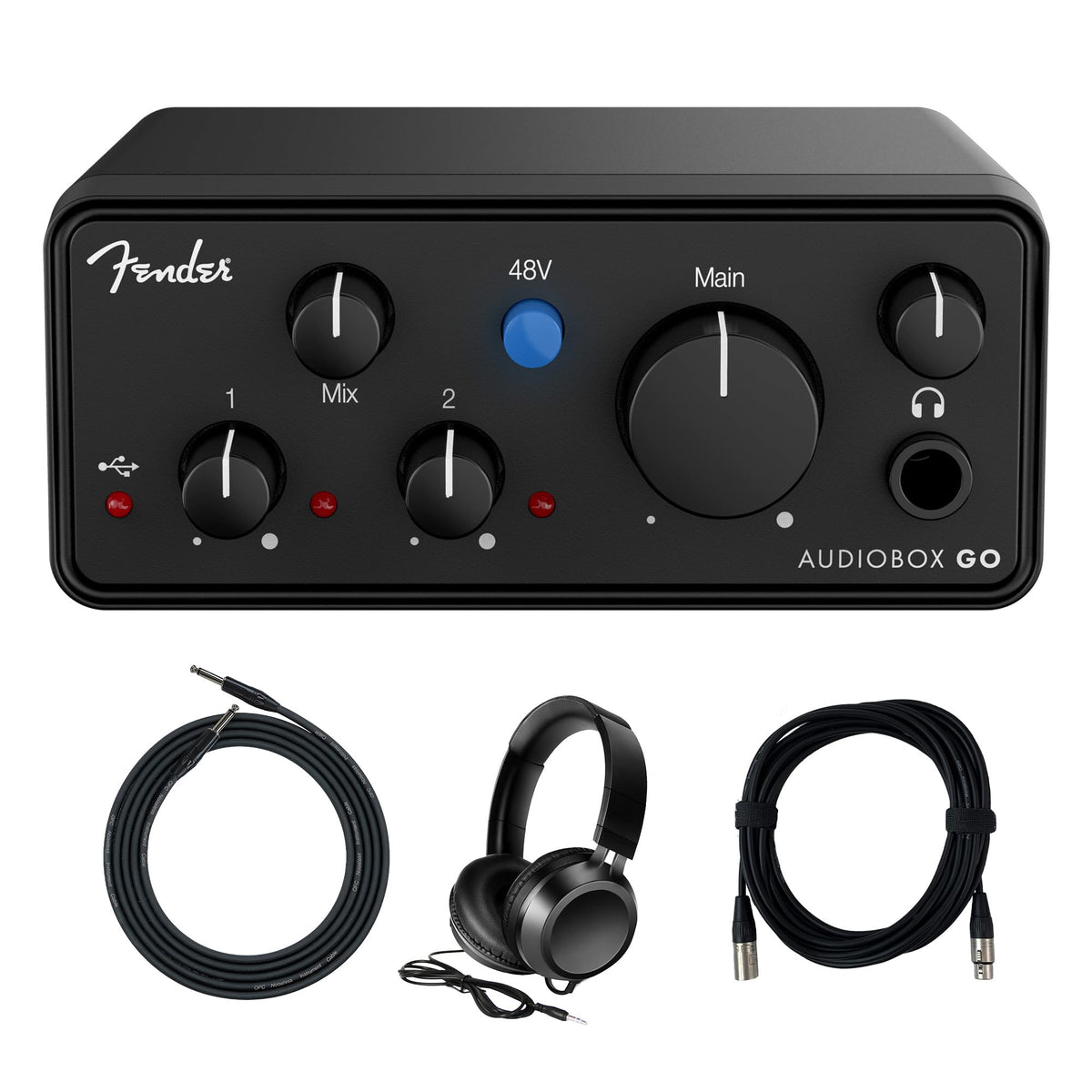 Fender AudioBox Go USB-C Audio Interface w/ Headphones