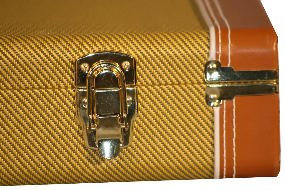 Gator GW-ELECTRIC Deluxe Wood Case for Electric Guitars - Tweed w/ Strap