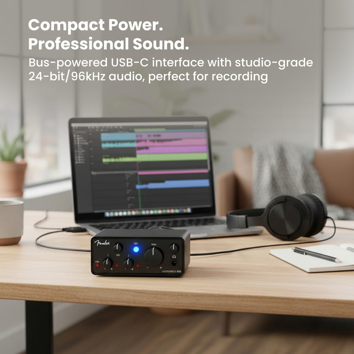 Fender AudioBox Go USB-C Audio Interface w/ Headphones
