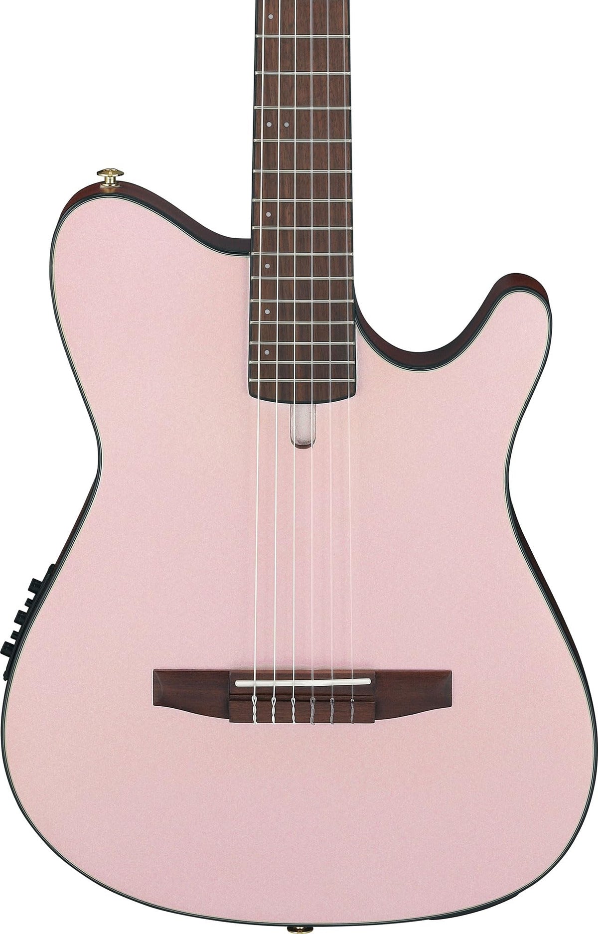 Ibanez FRH10N FRH Nylon String Acoustic-Electric Guitar - Rose Gold Metallic Flat w/ Case