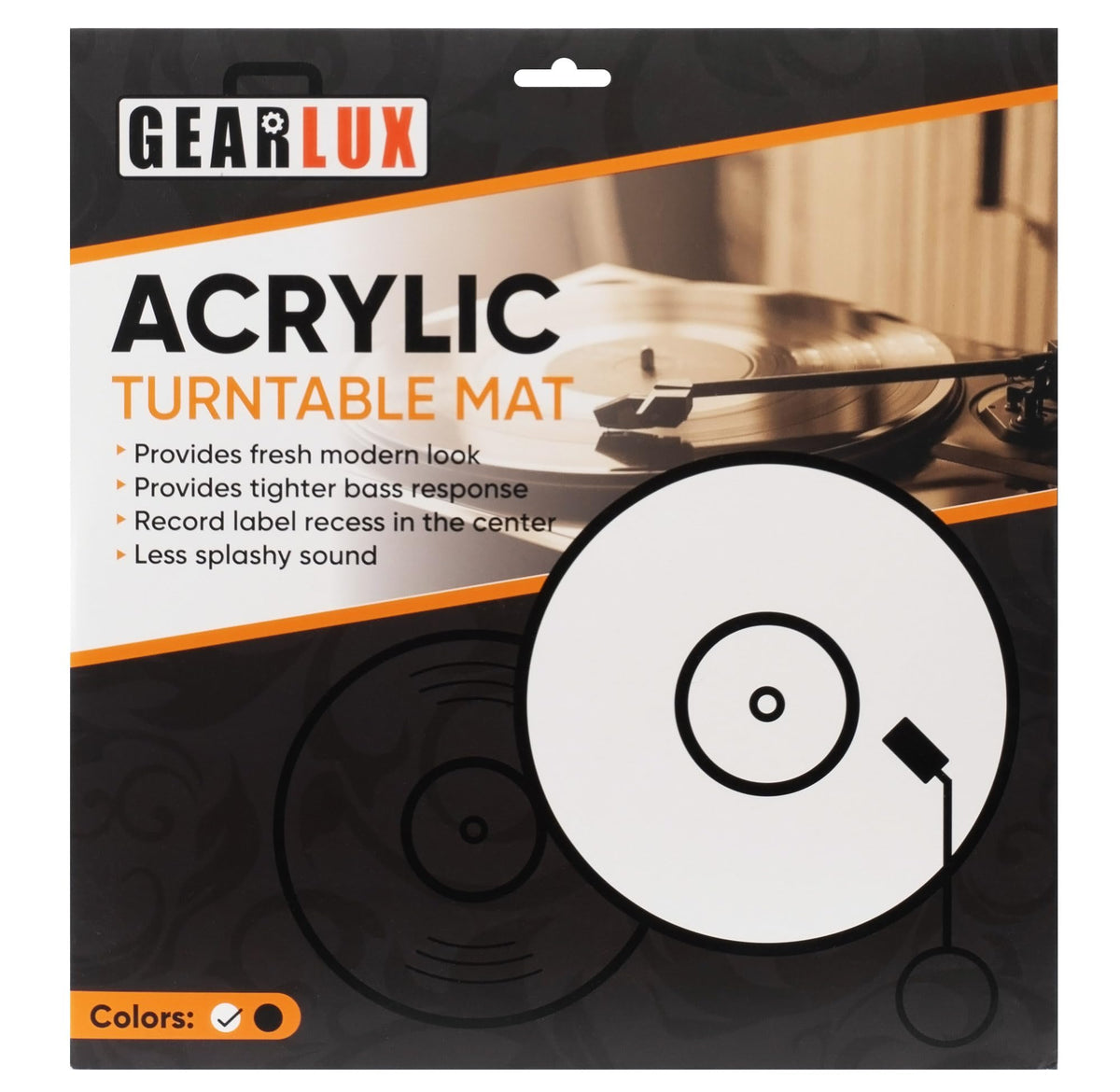 Gearlux Acrylic Turntable Mat for 12-Inch Vinyl Record Player