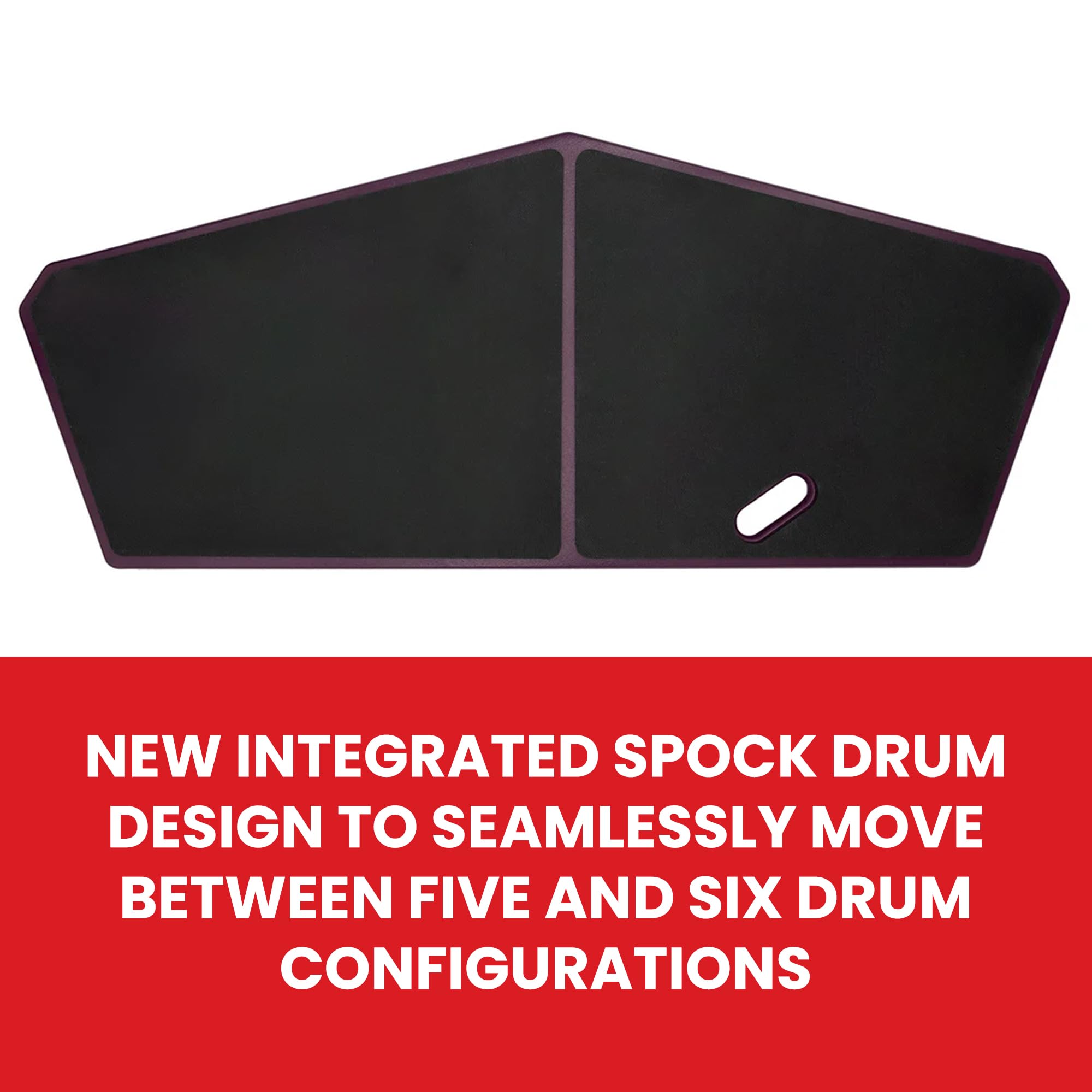 Vic Firth HHPQLR Heavy Hitter Quadropad Practice Pad with Rims - Large