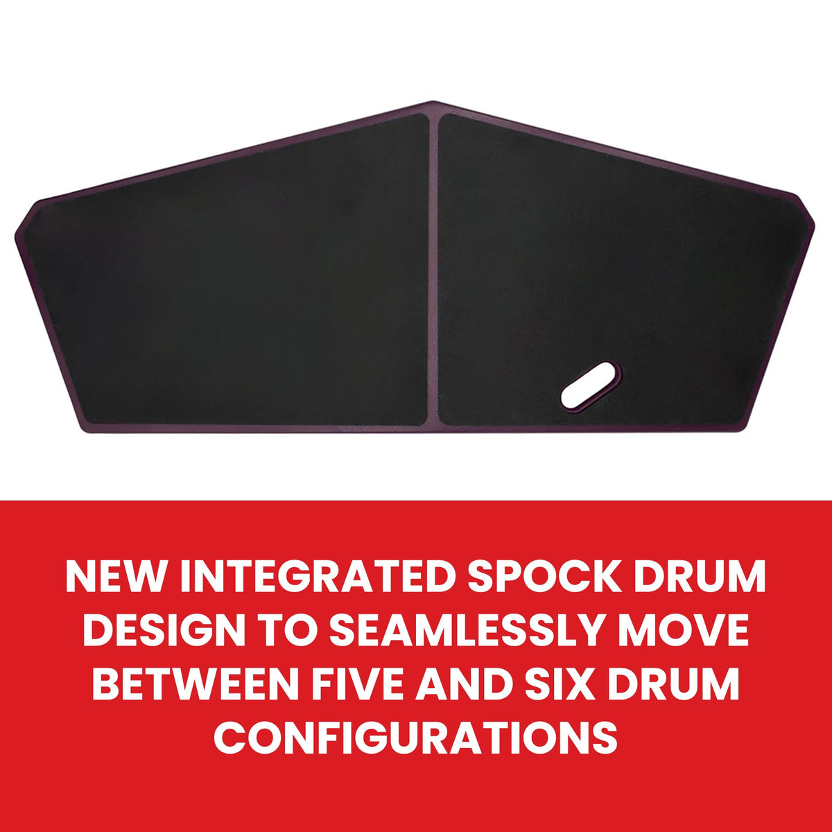 Vic Firth HHPQLR Heavy Hitter Quadropad Practice Pad with Rims - Large