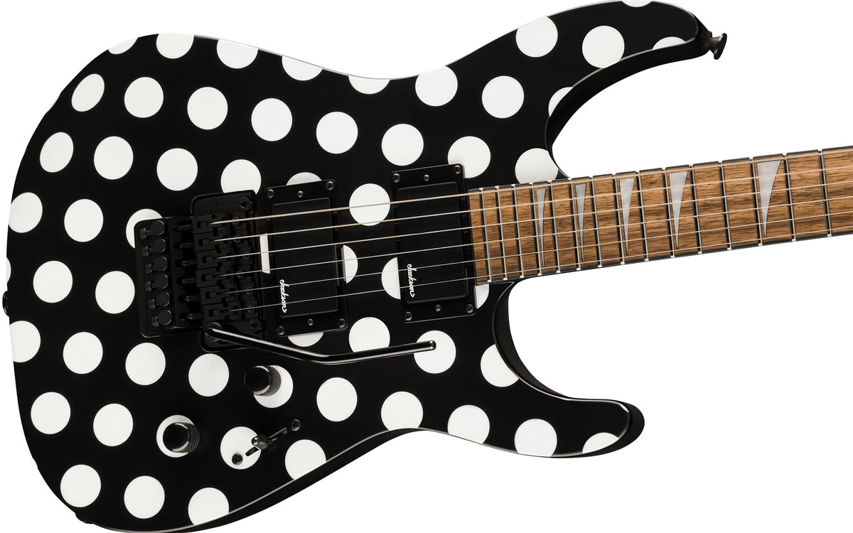Jackson X Series Soloist SLX DX Electric Guitar - Polka Dot w/ Instrument Cable