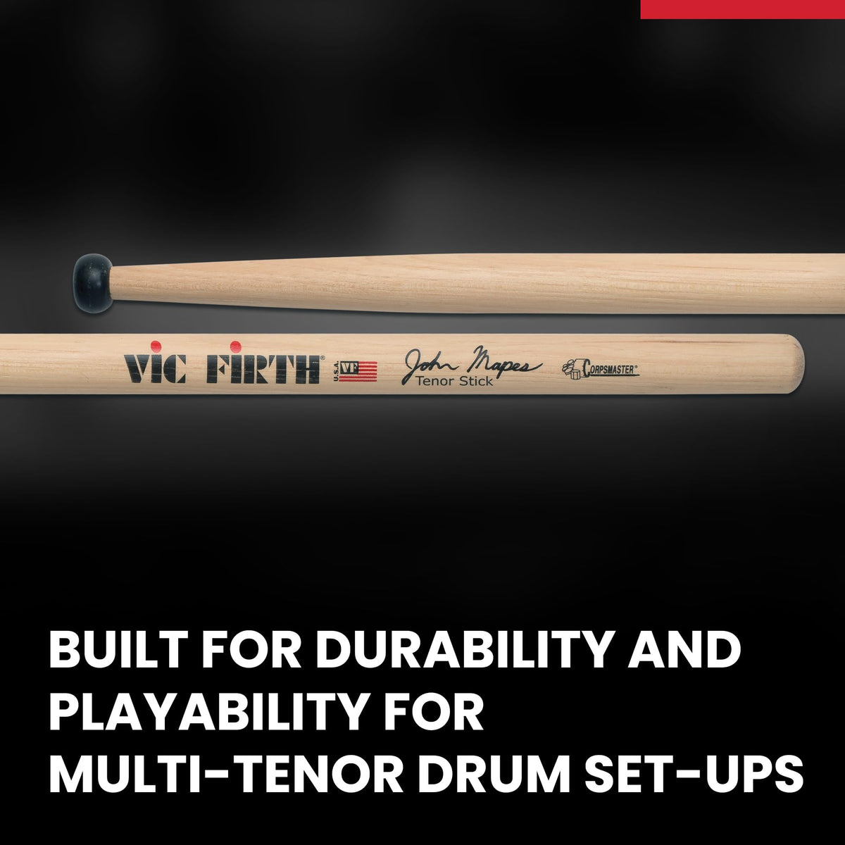 Vic Firth SMAPTS Corpsmaster Multi-Tenor John Mapes Tenor Drumsticks