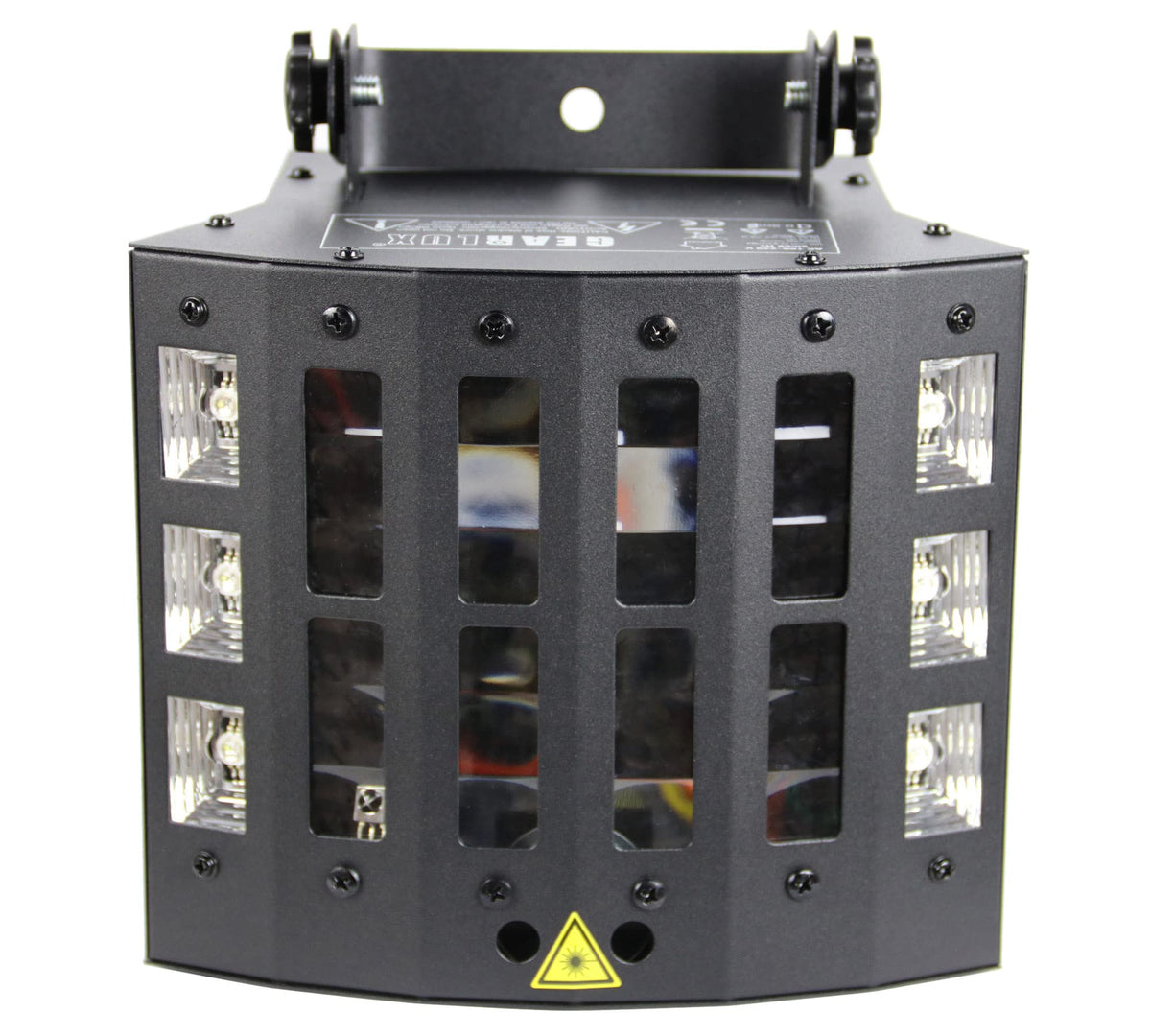 Gearlux 4-in-1 LED Strobe/UV Derby Light 3-Watt 9pcs LEDs and 6pcs UV+White LEDs