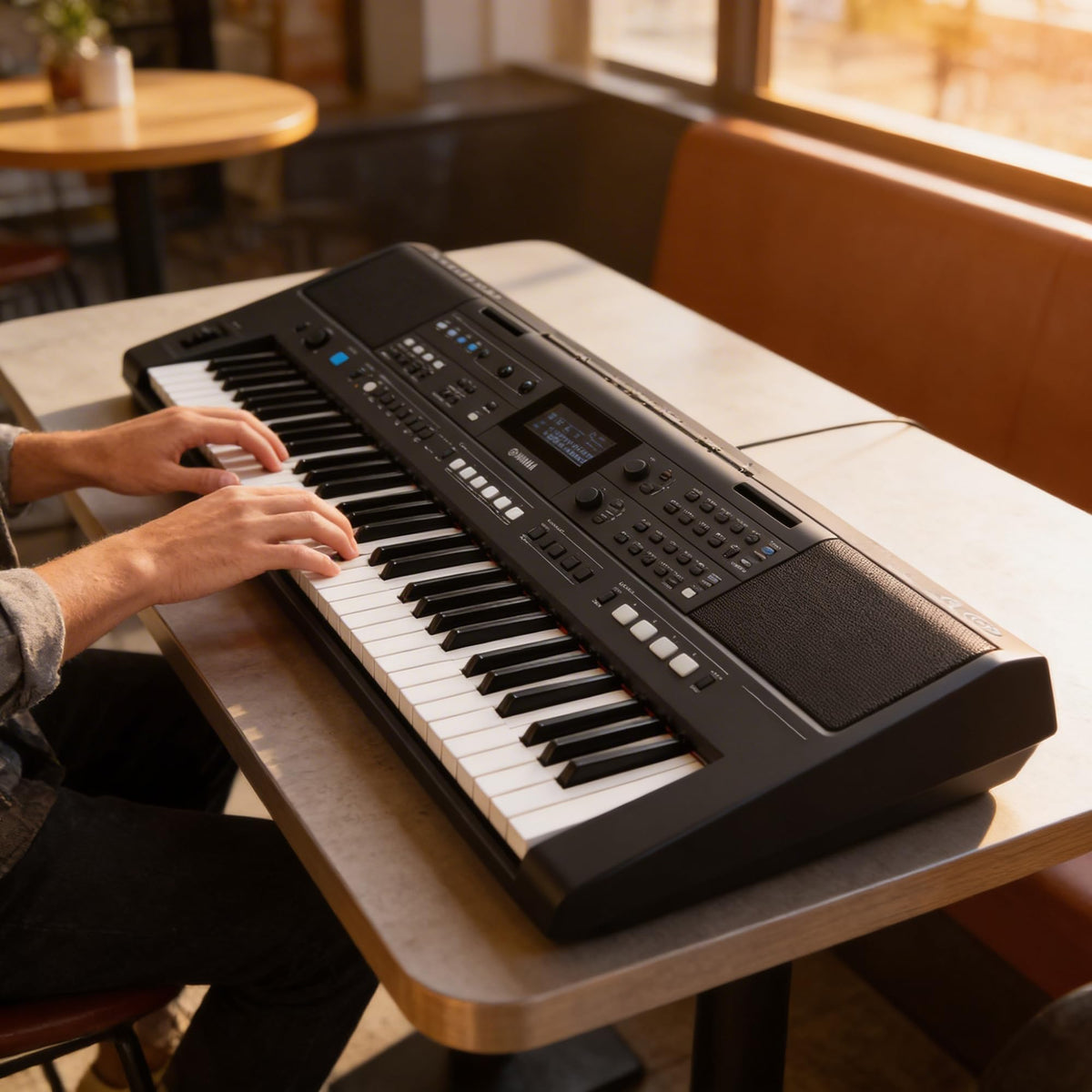 Yamaha PSR-E483 61-Key Touch-Sensitive Portable Keyboard