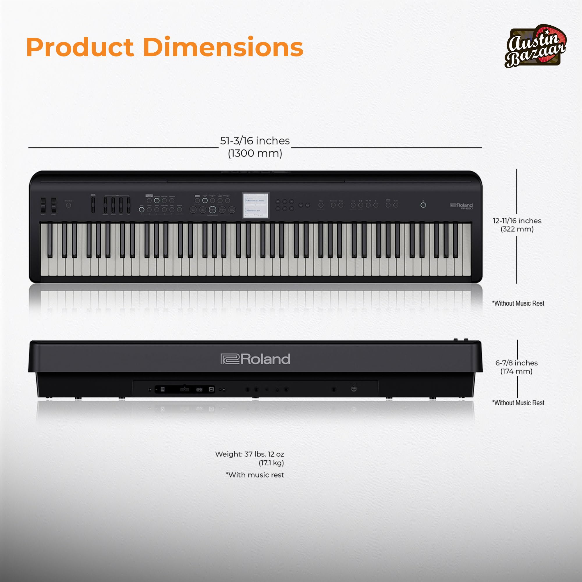 Roland FP-E50 88-Key Digital Piano w/ Adjustable Stand