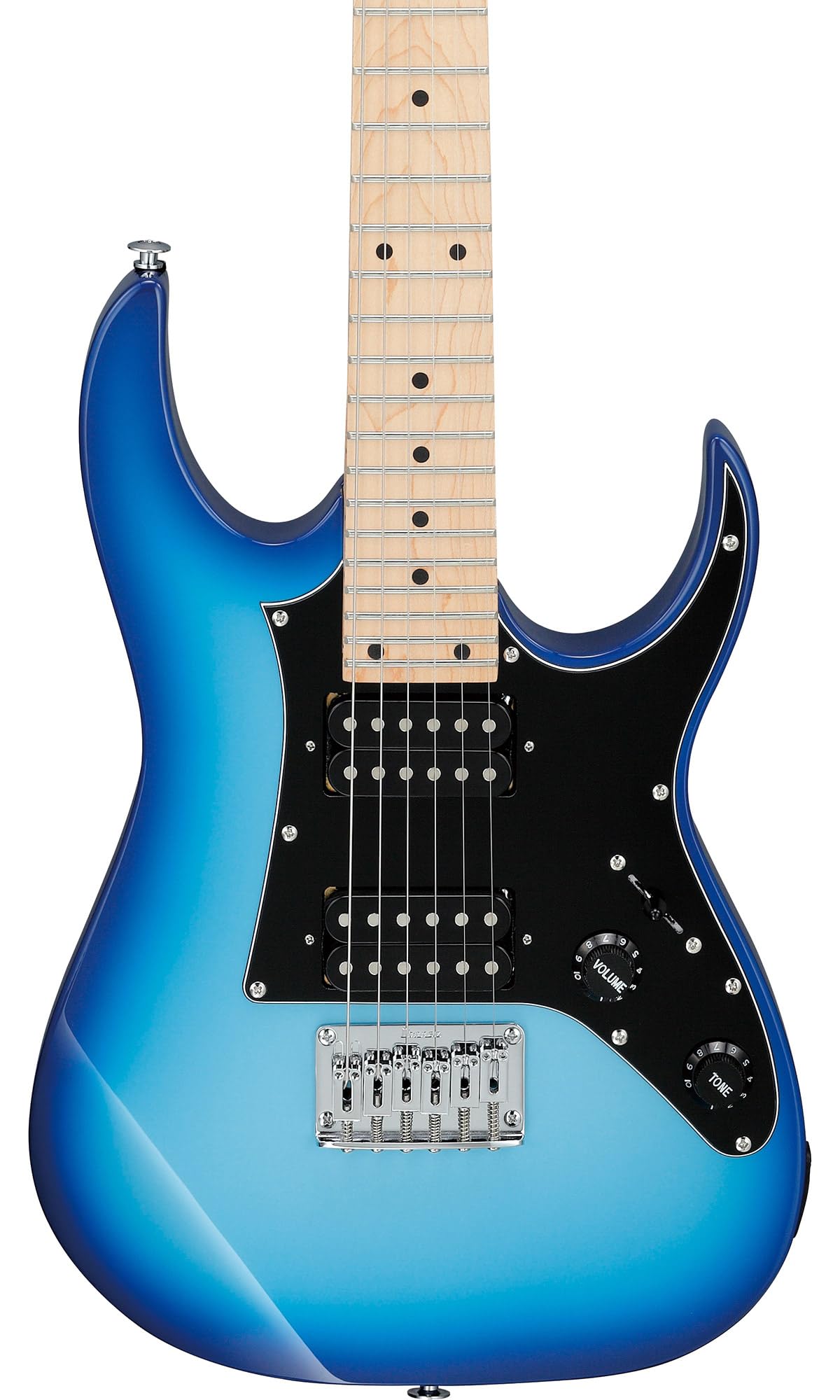 Ibanez GRGM21M RG Gio miKro Short-Scale Electric Guitar - Blue Burst w/ Amplifier