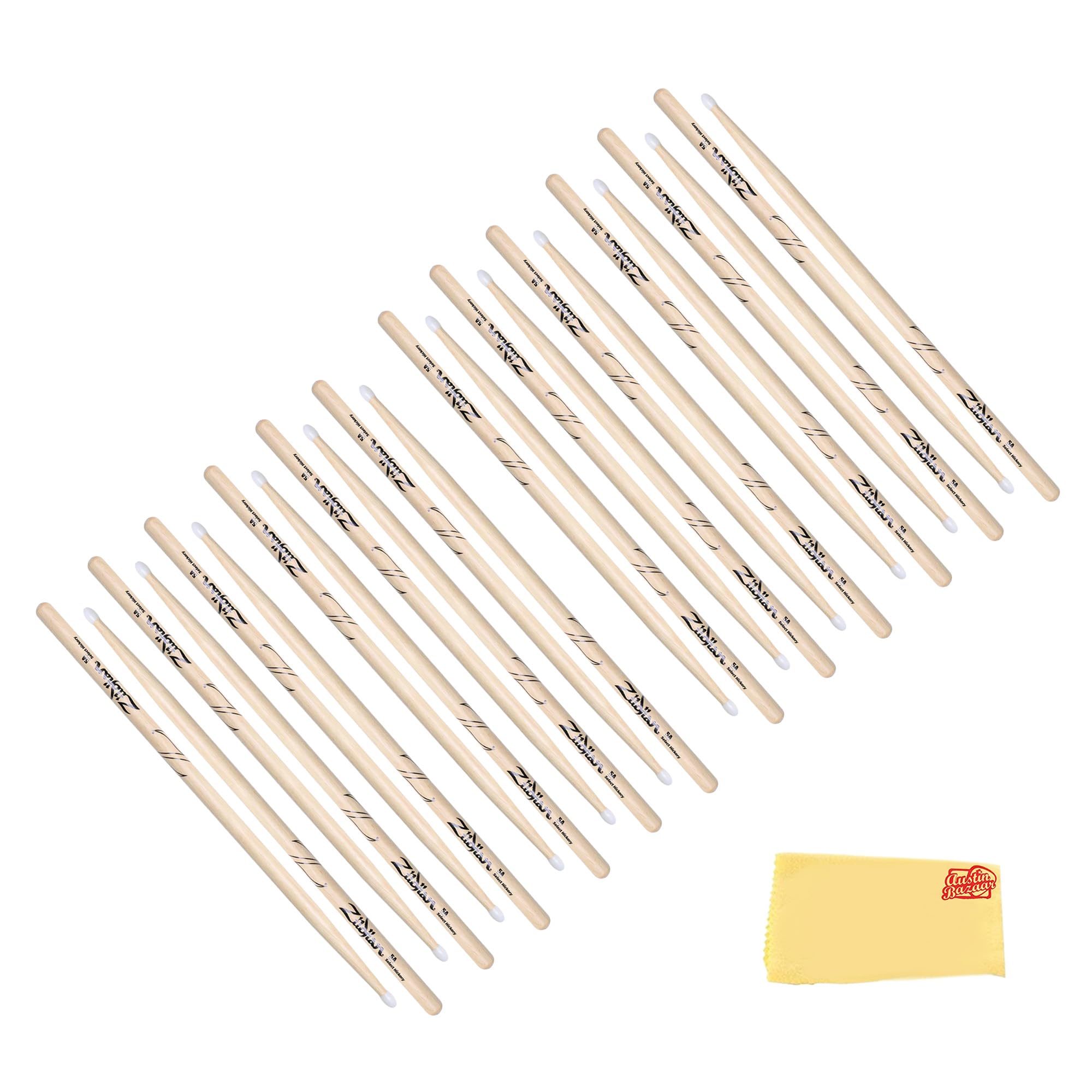 Zildjian 5A Nylon Tip Drumsticks - 12 Pack