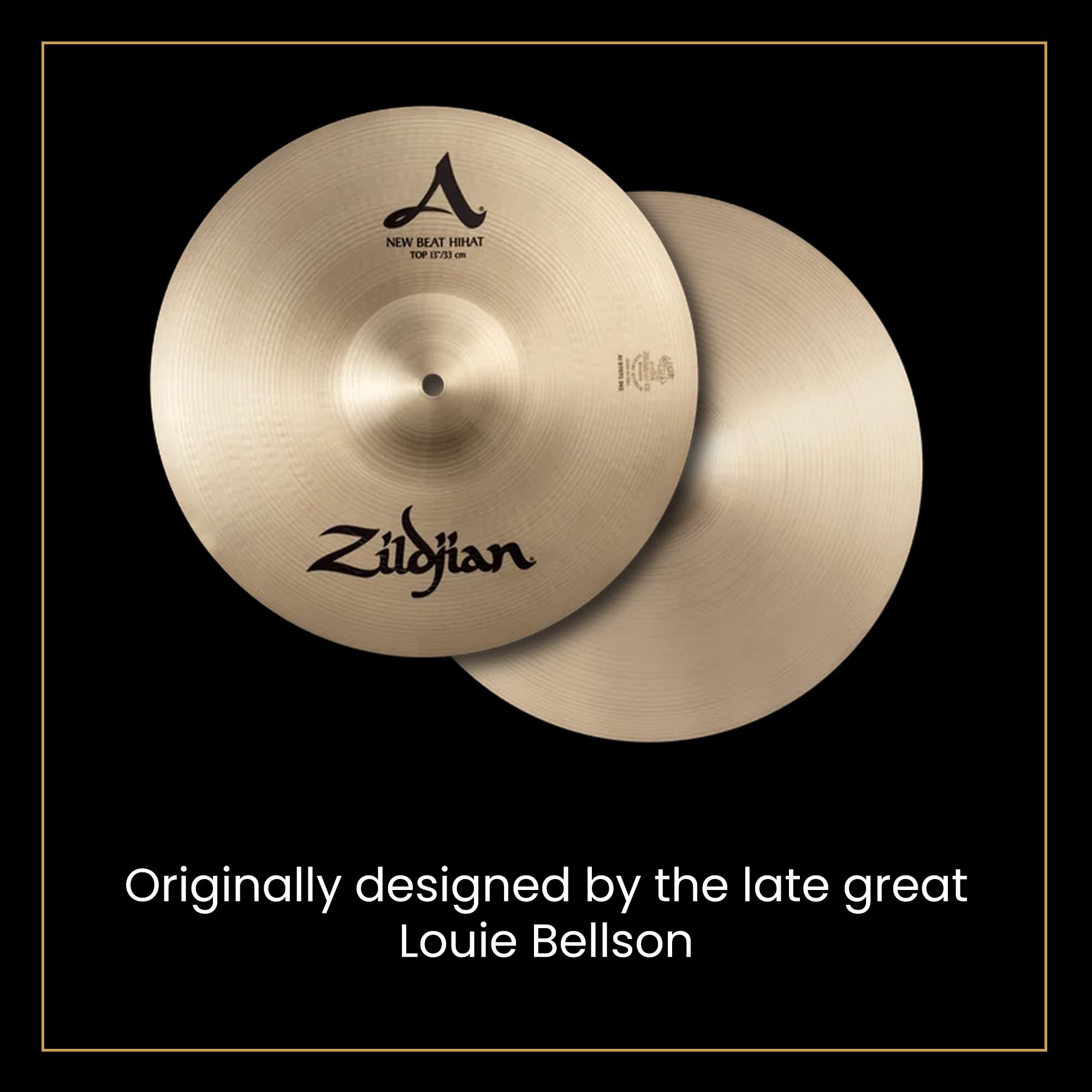 Zildjian A0133 14" A New Beat Hi-Hat Cymbals Pair w/ Drumstick Bag