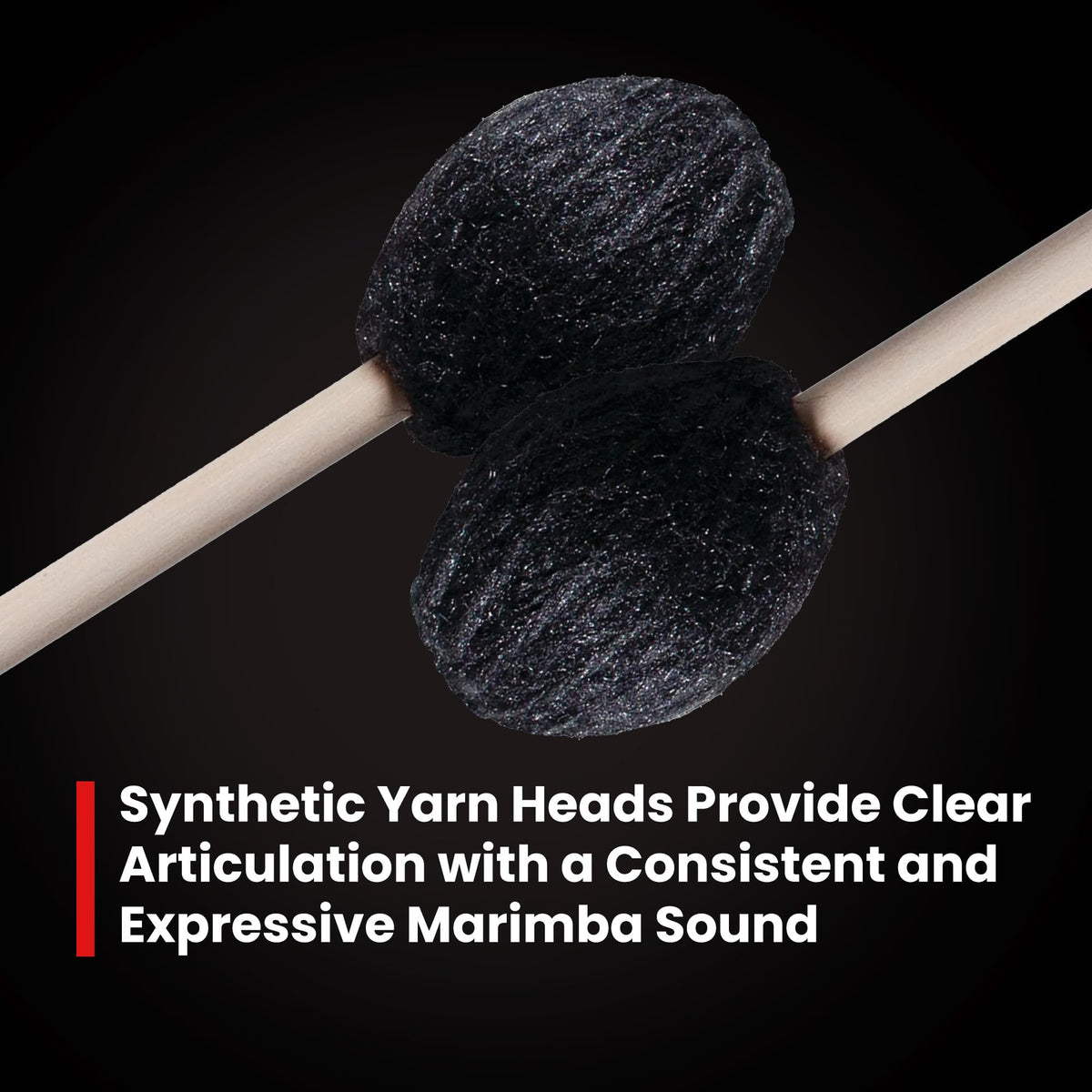 Vic Firth M183 Corpsmaster Mallets - Hard, Synthetic Core