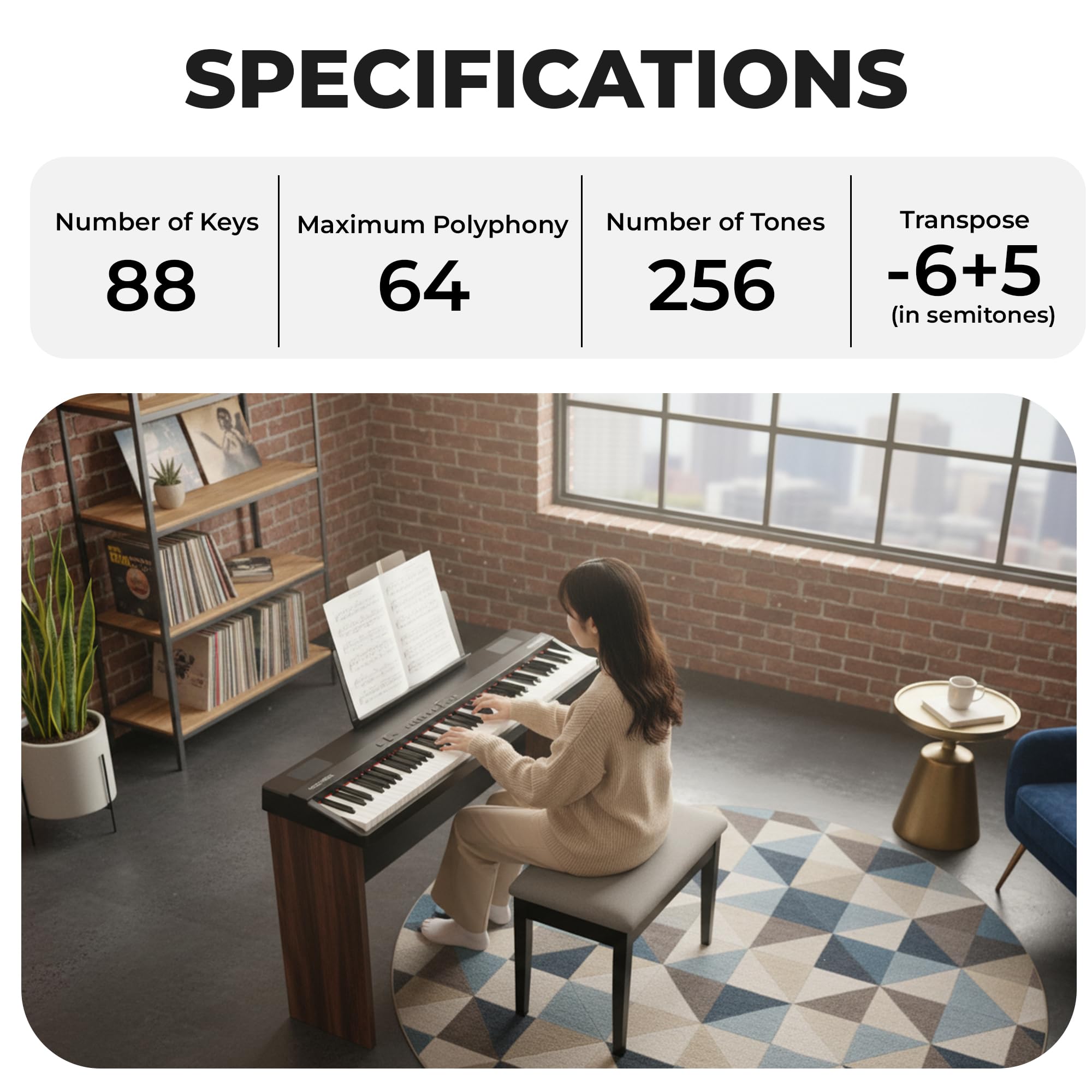 Roland GO-88PX 88-Key Digital Piano w/ Adjustable Stand