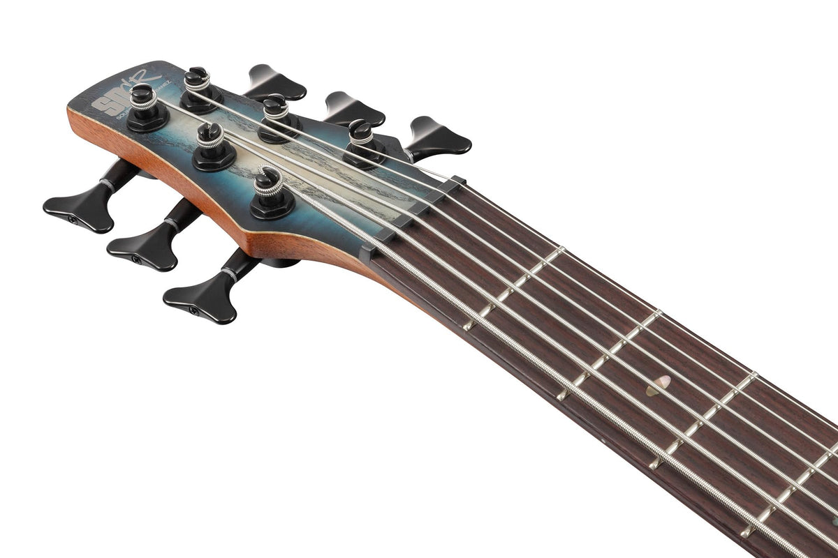Ibanez SR606E SR Standard 6-String Bass Guitar - Cosmic Blue Starburst Flat w/ Gig Bag