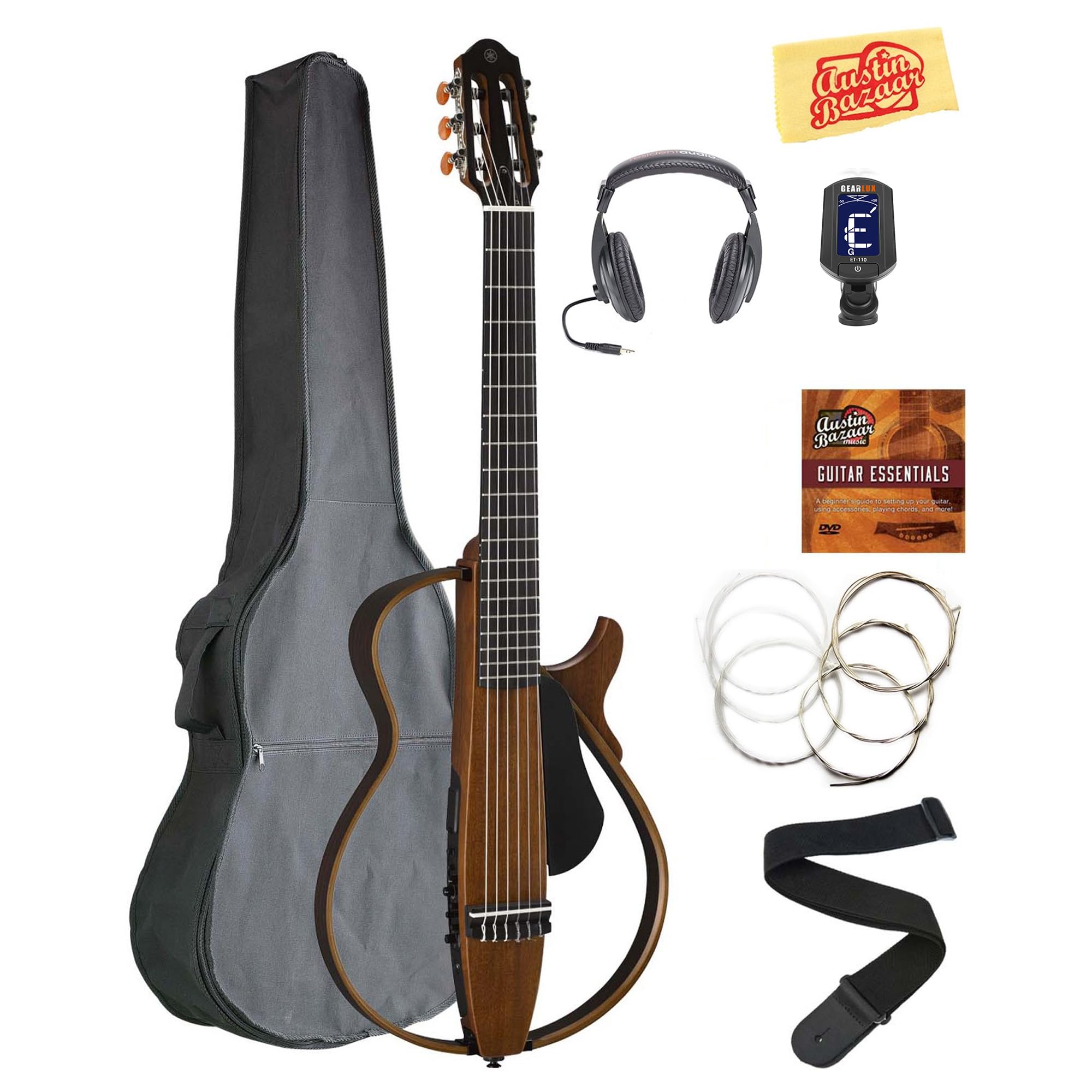 Yamaha SLG200N Nylon String Silent Guitar - Natural w/ Headphones