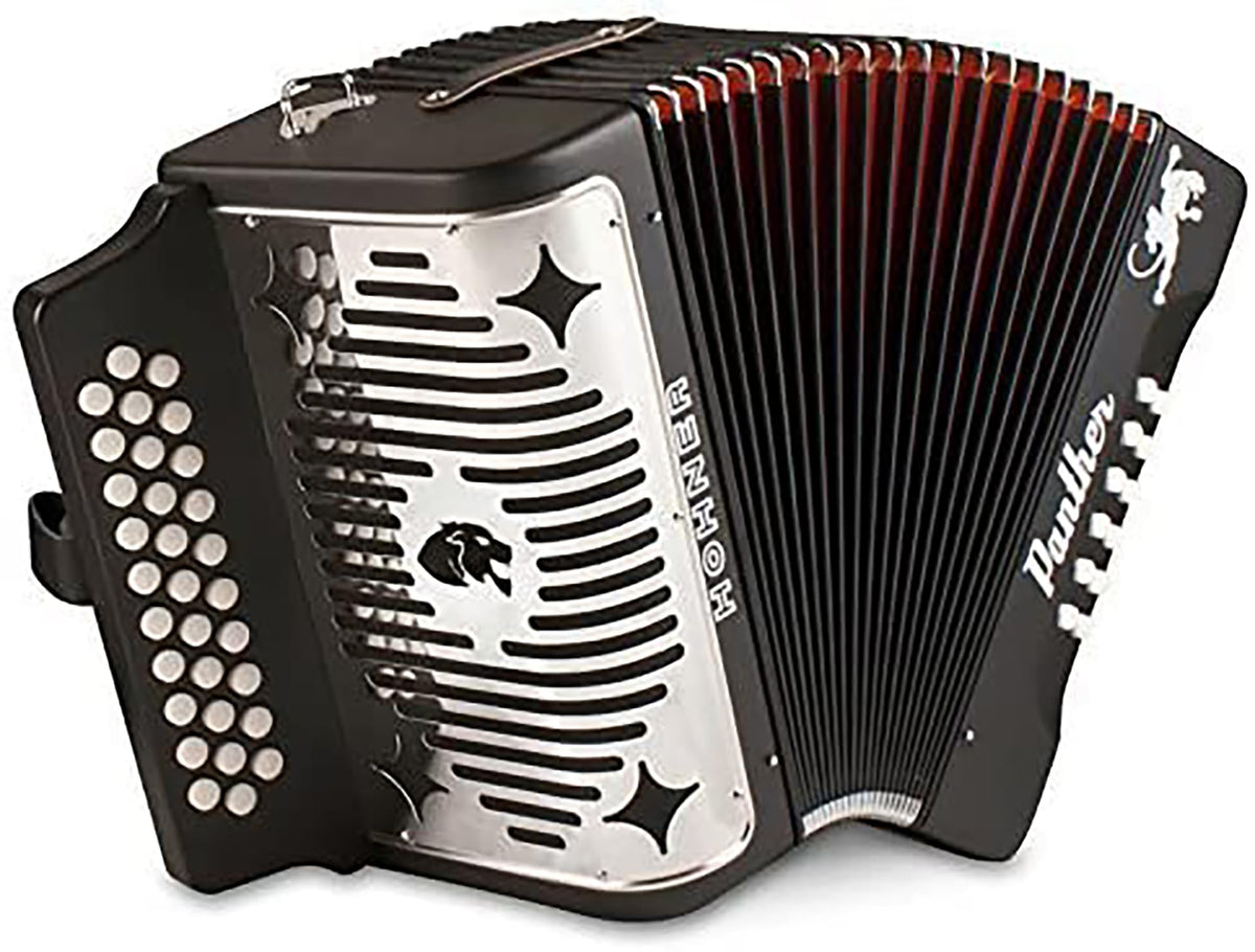 Hohner Panther Diatonic Accordion - Keys G/C/F w/ Road Kit